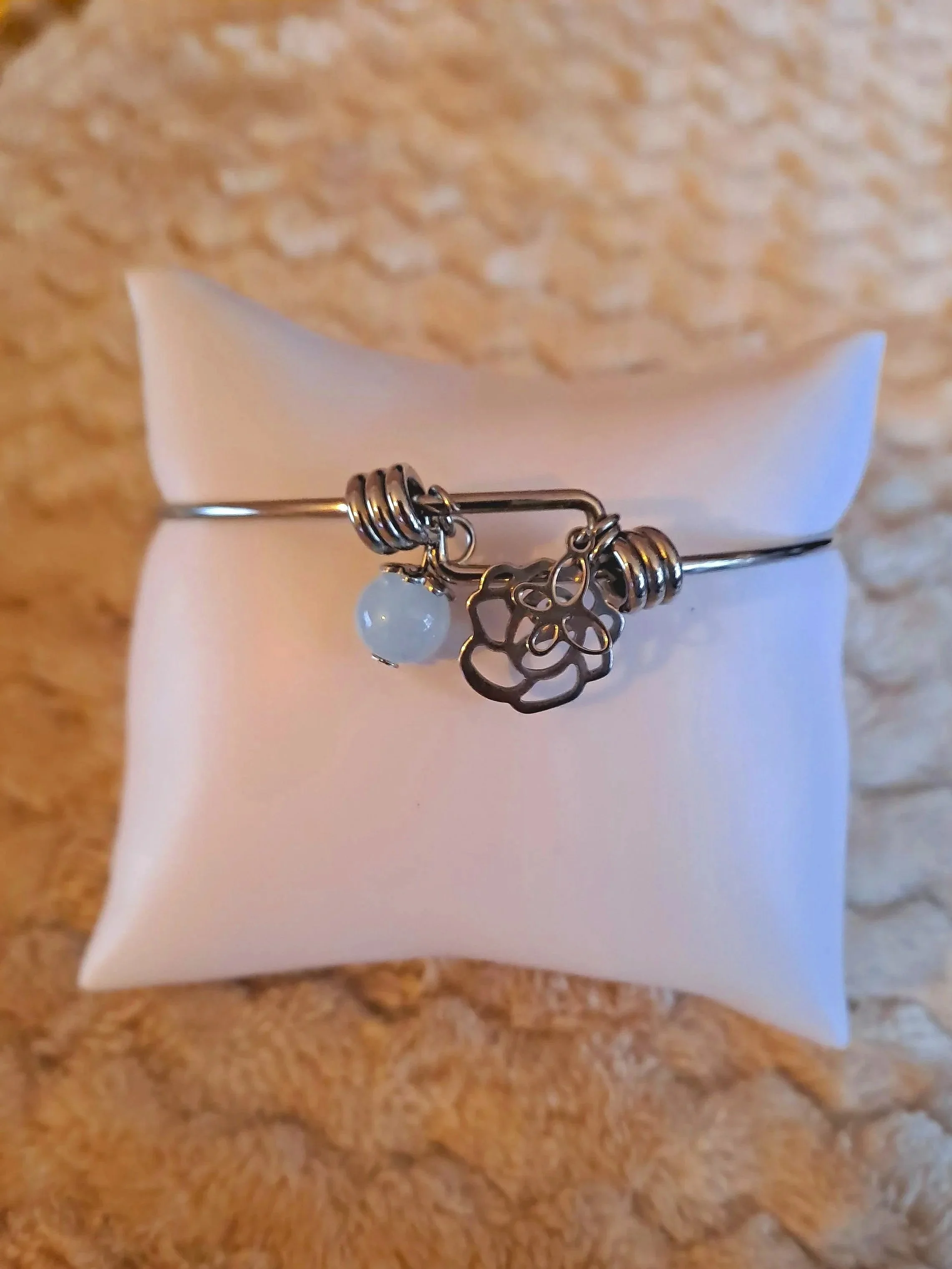 Bracelet "Elyne" - Aigue-marine