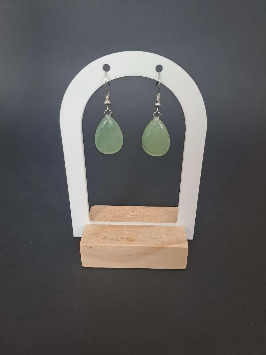 Boucles d'oreilles  "Léna" -  Aventurine