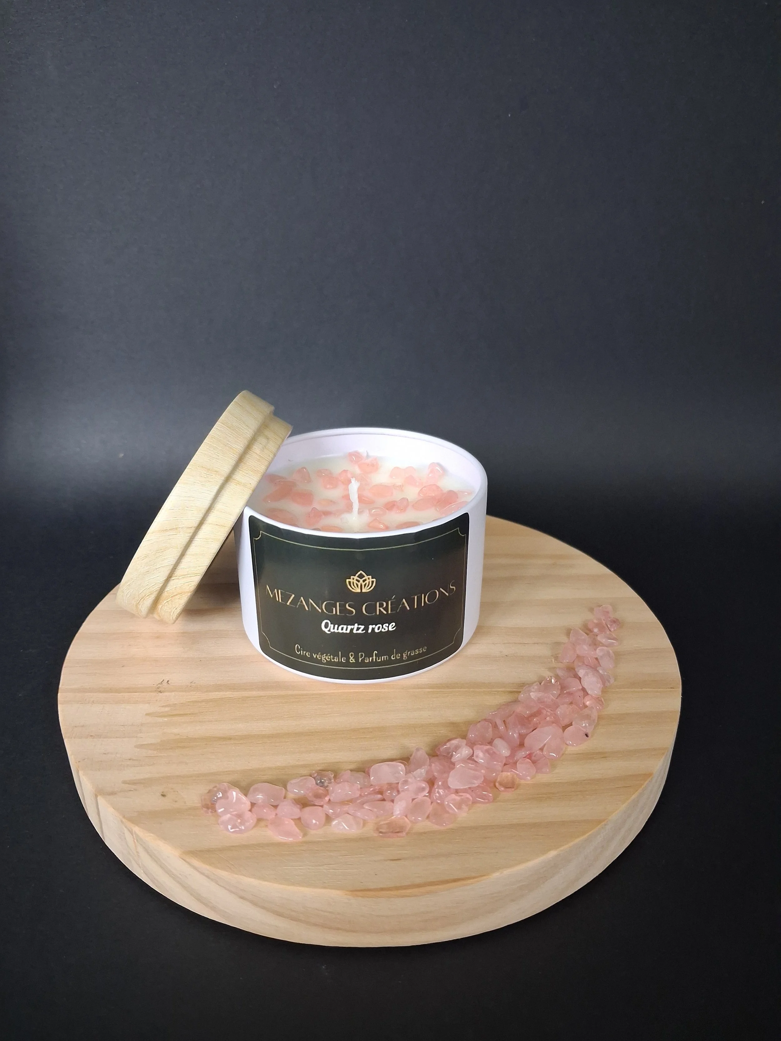 Bougie "Quartz rose" - 90 g