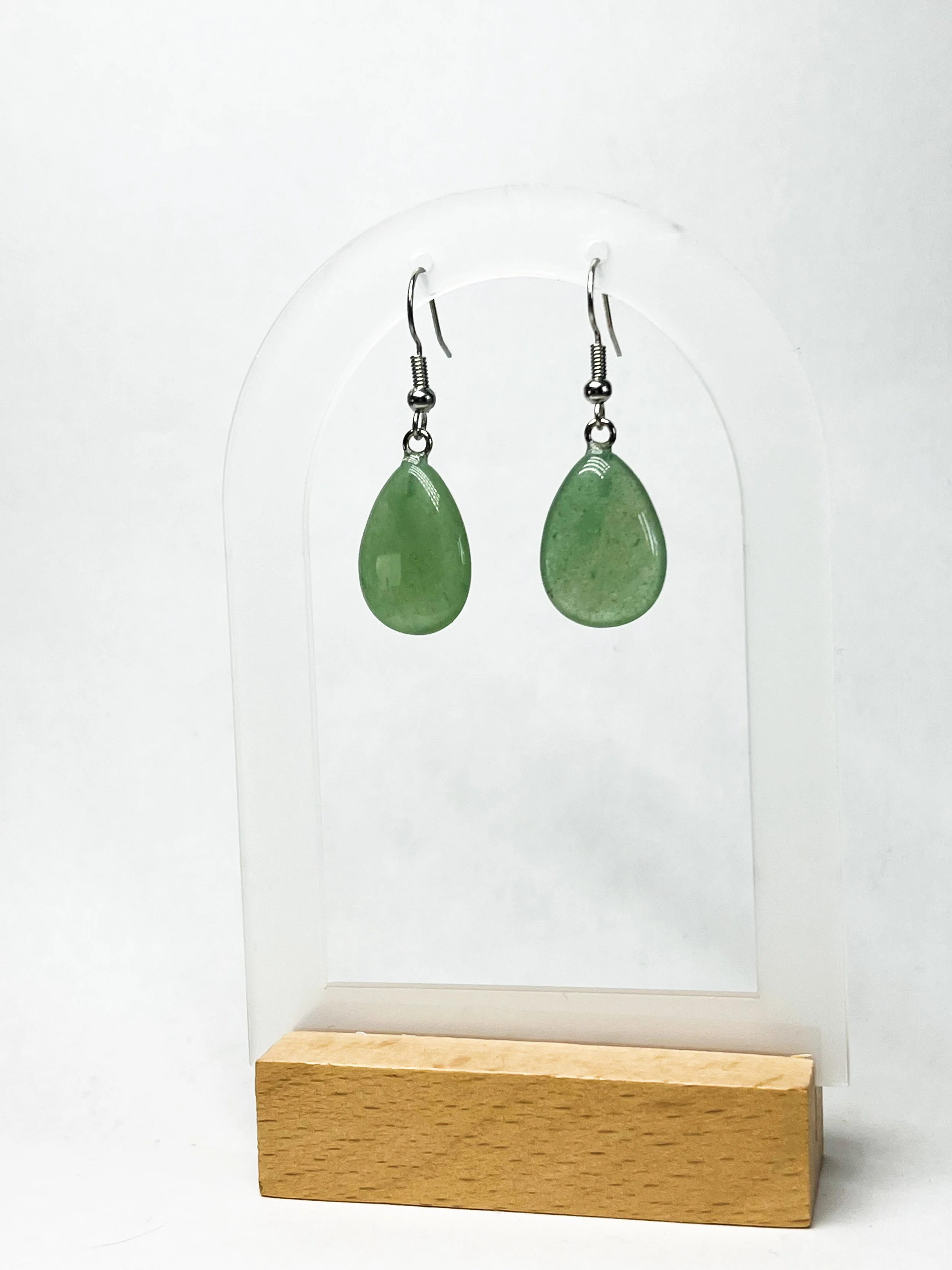 Boucles d'oreilles  "Léna" -  Aventurine