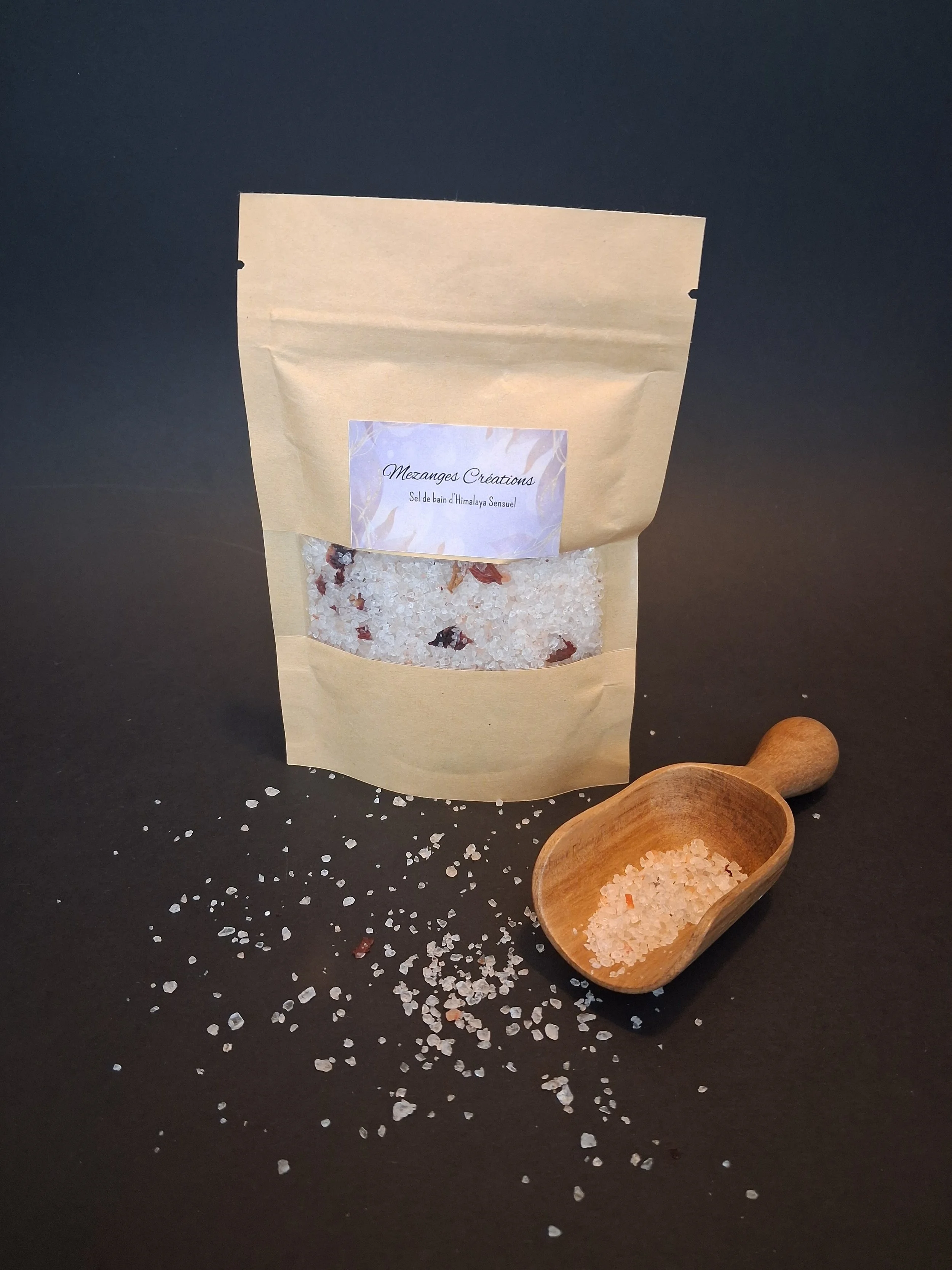 Paquet de sel de bain Himalaya Himalaya Sensuel avec cuillère en bois