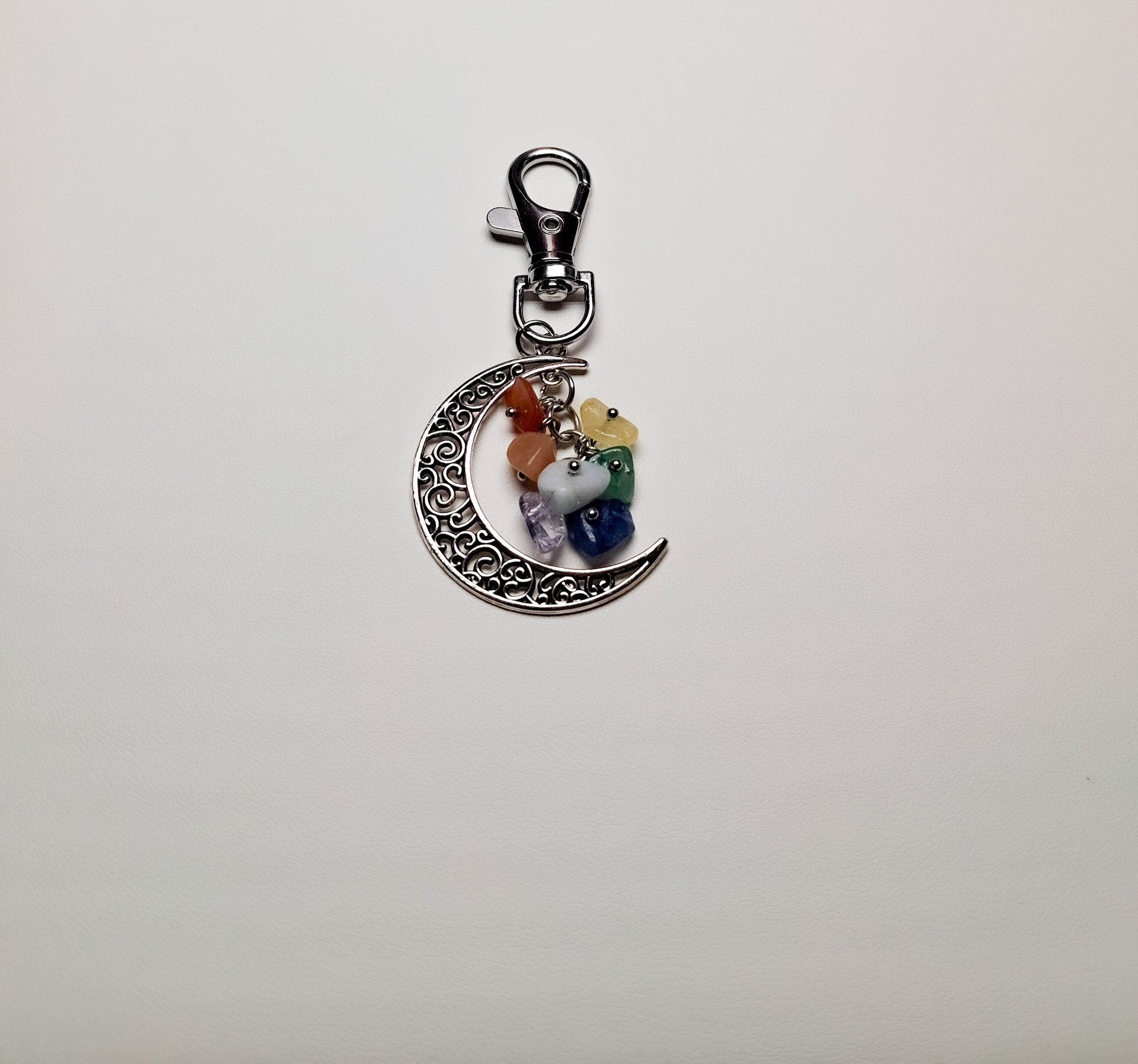 Porte-clés "Lune 7 chakras"