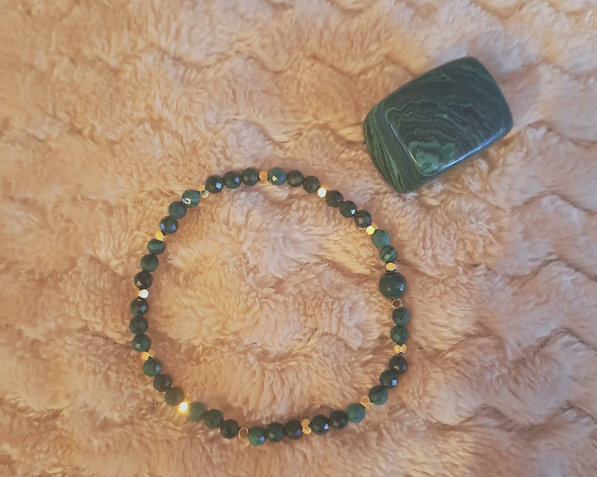Bracelet "Malaé" - Malachite