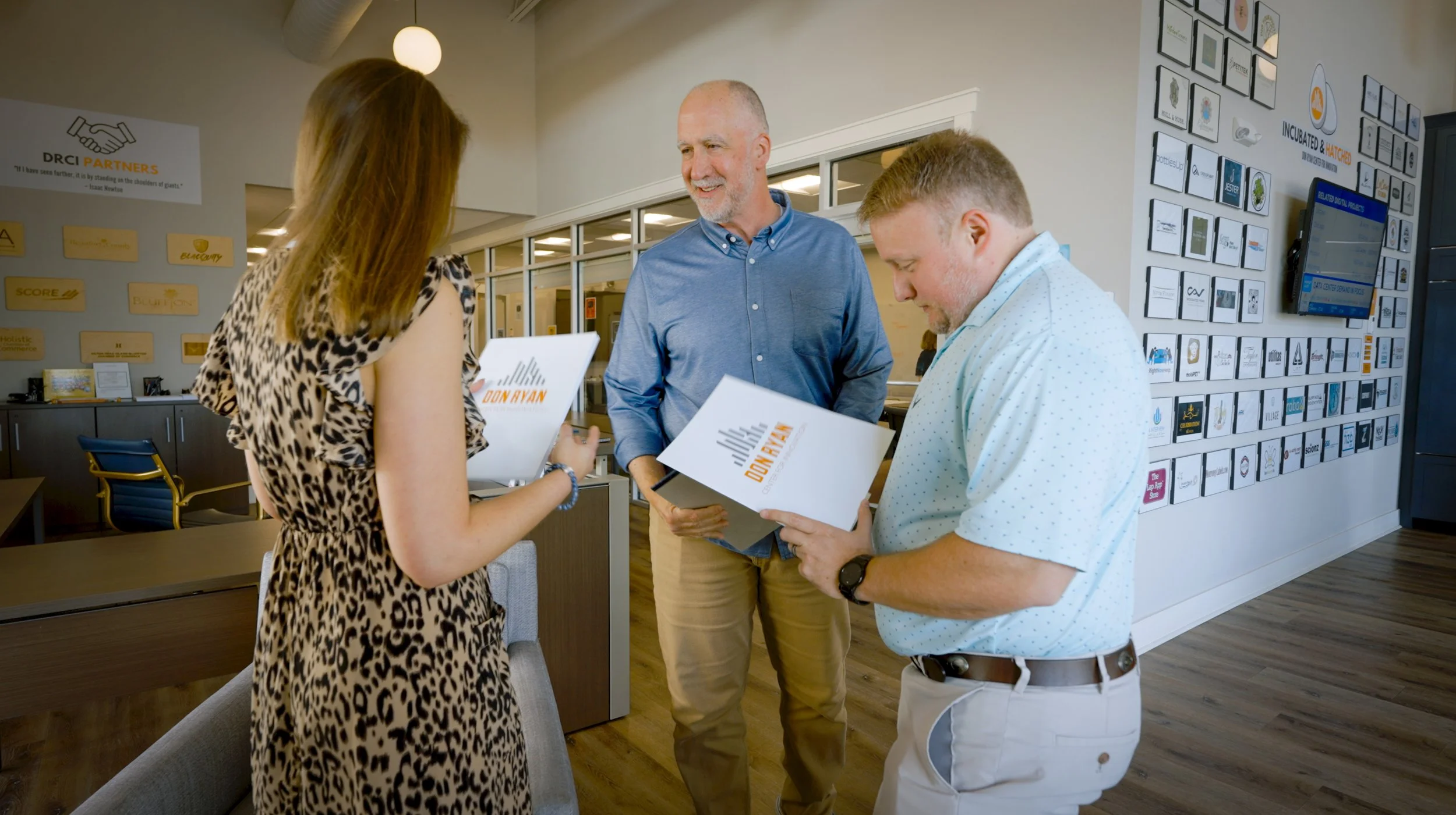 Paul Arvantides CEO of the Don Ryan Center in Bluffton talks with entrepreneurs