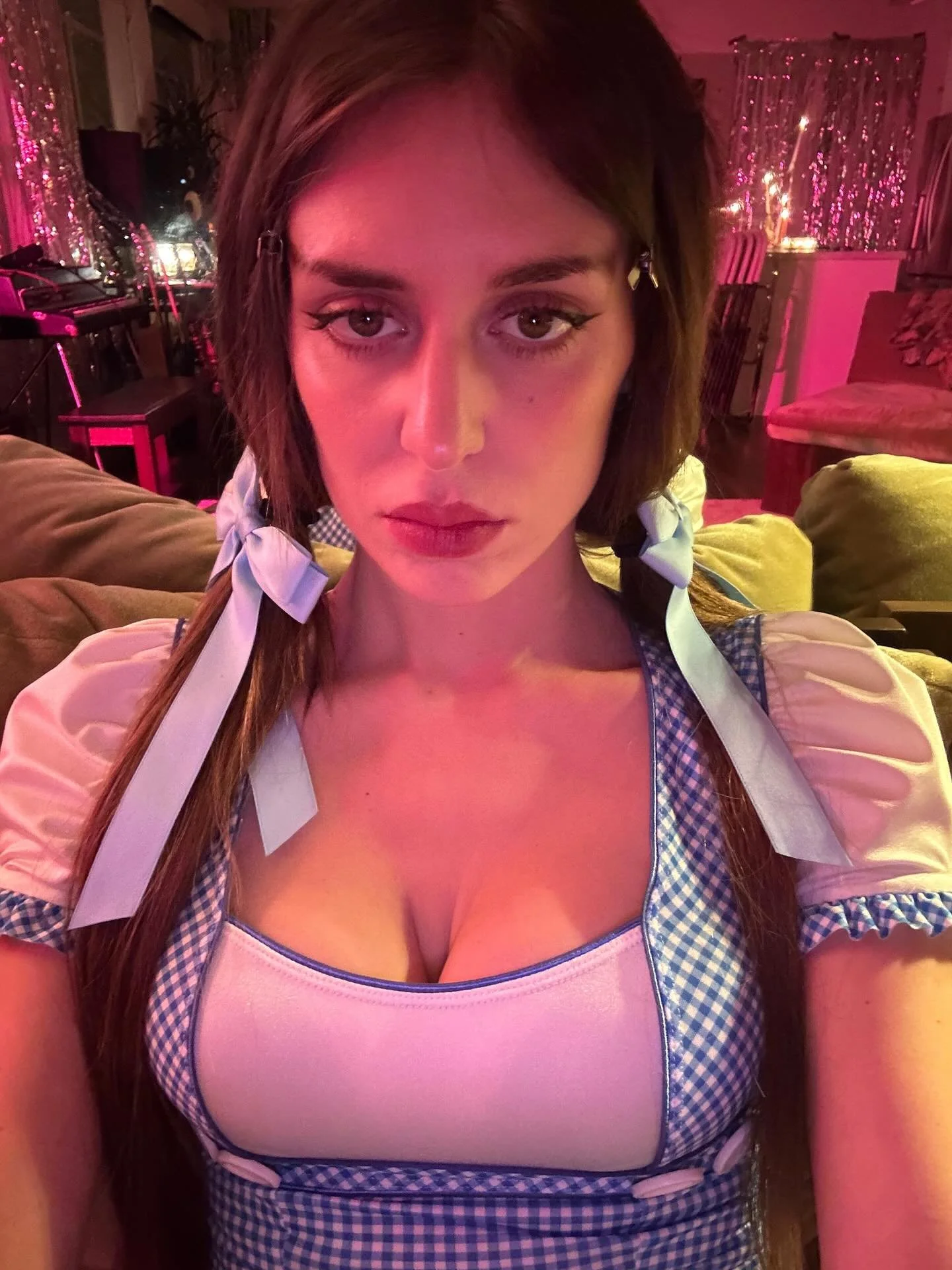 walking around in a sexual costume!!