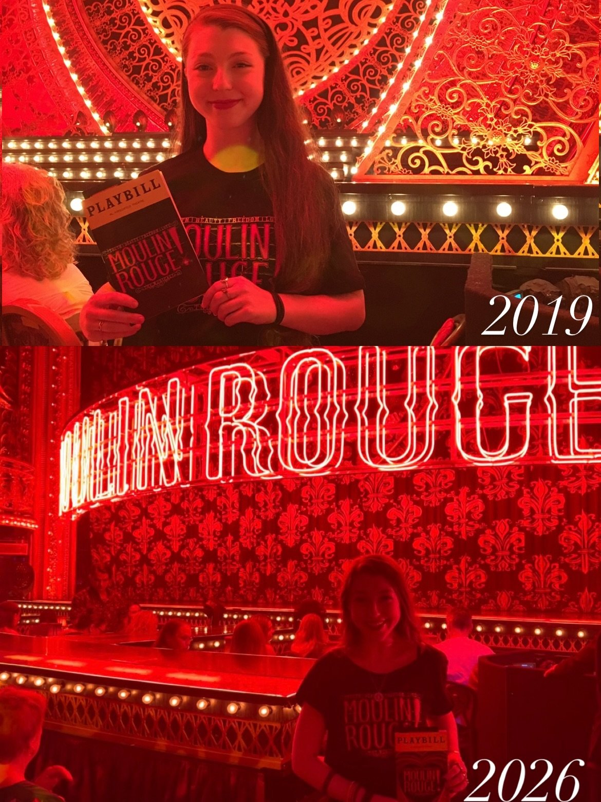 Goodbye Moulin Rouge&hellip;❤️🖤🧚🐘💃✨💎

I feel super fortunate to have gotten to see this show during every major step in my life for the past few years! After almost every audition I&rsquo;ve had, I would stop by outside the Al Hirschfeld to try 