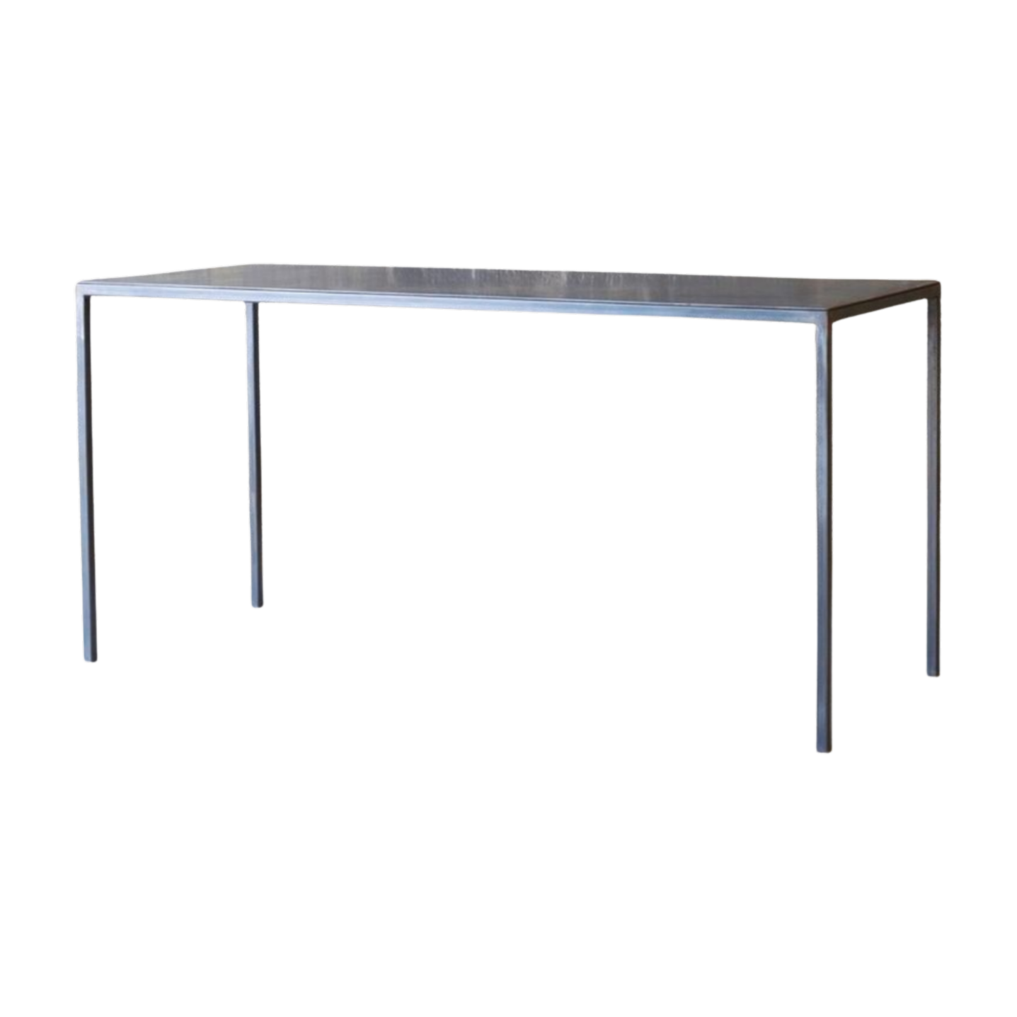 ASH NYC Standard steel table, angled view