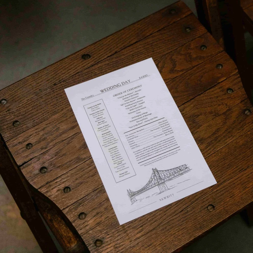 KRAUS dark-finish vintage wooden folding chair, wood grain detail