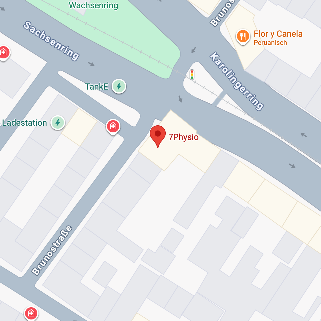 Anfahrt zur Privatpraxis für Physiotherapie am Chlodwigplatz in Köln