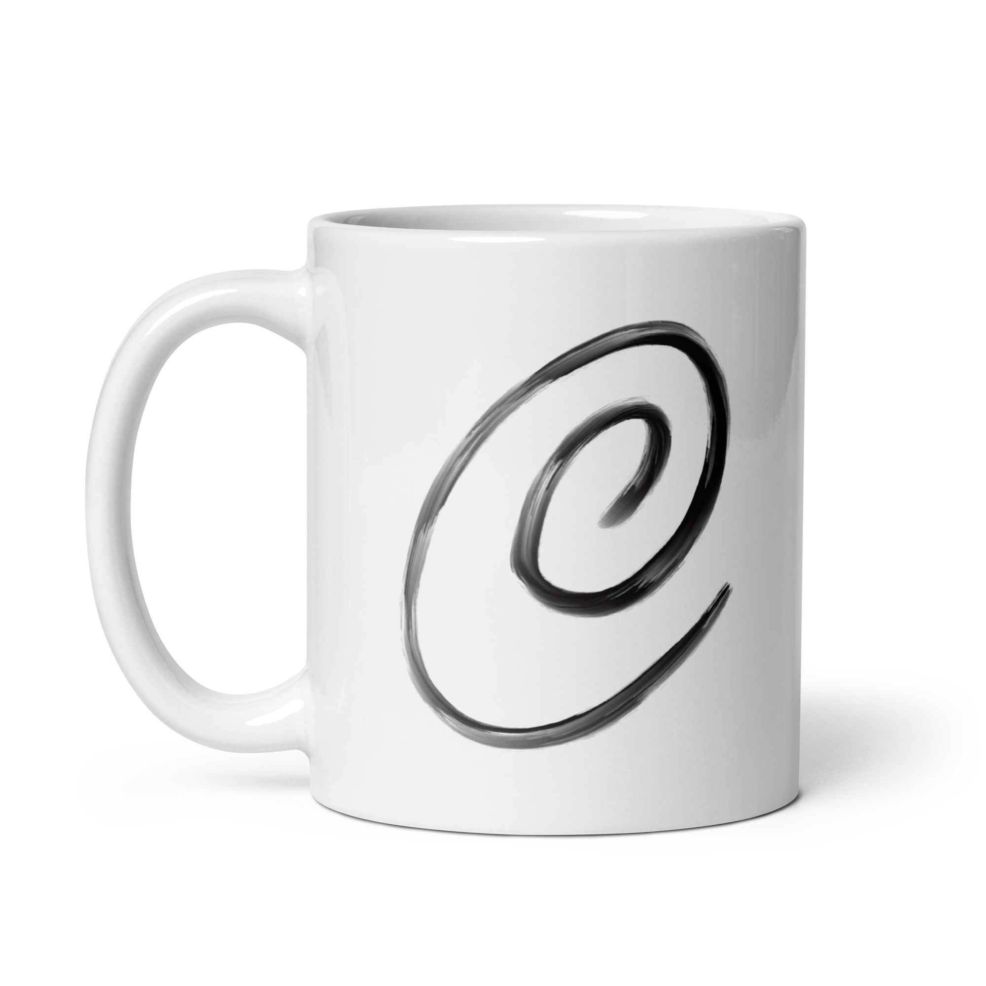 Brushstroke “C” Spiral Mug