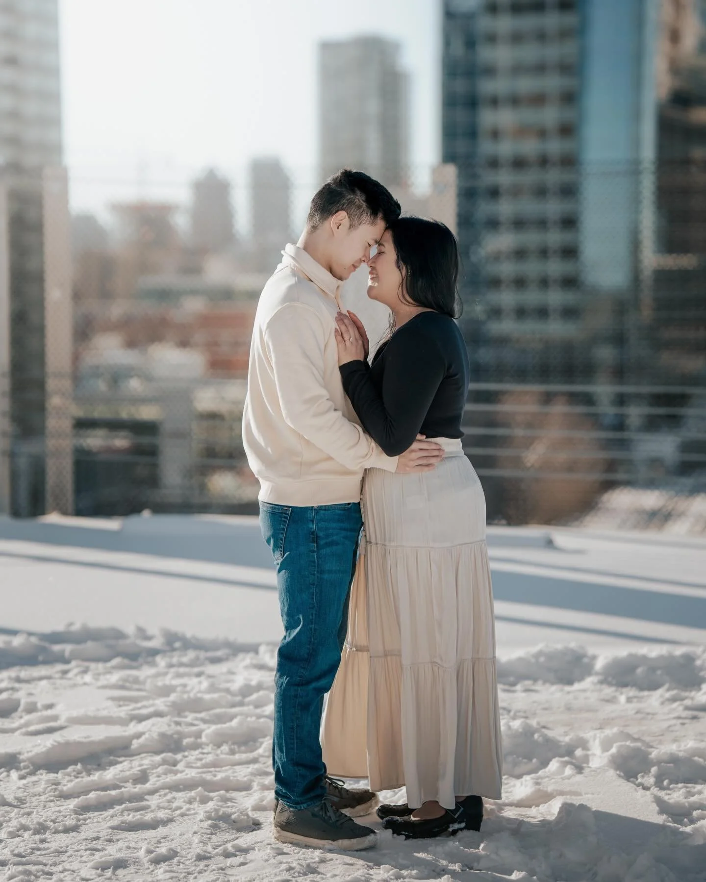 Andrew &amp; Zainna&rsquo;s engagement session was pure magic ✨ 

&bull;
&bull;
&bull;
&bull;

#engaged #couple #engagmentphotography #yyc #feed