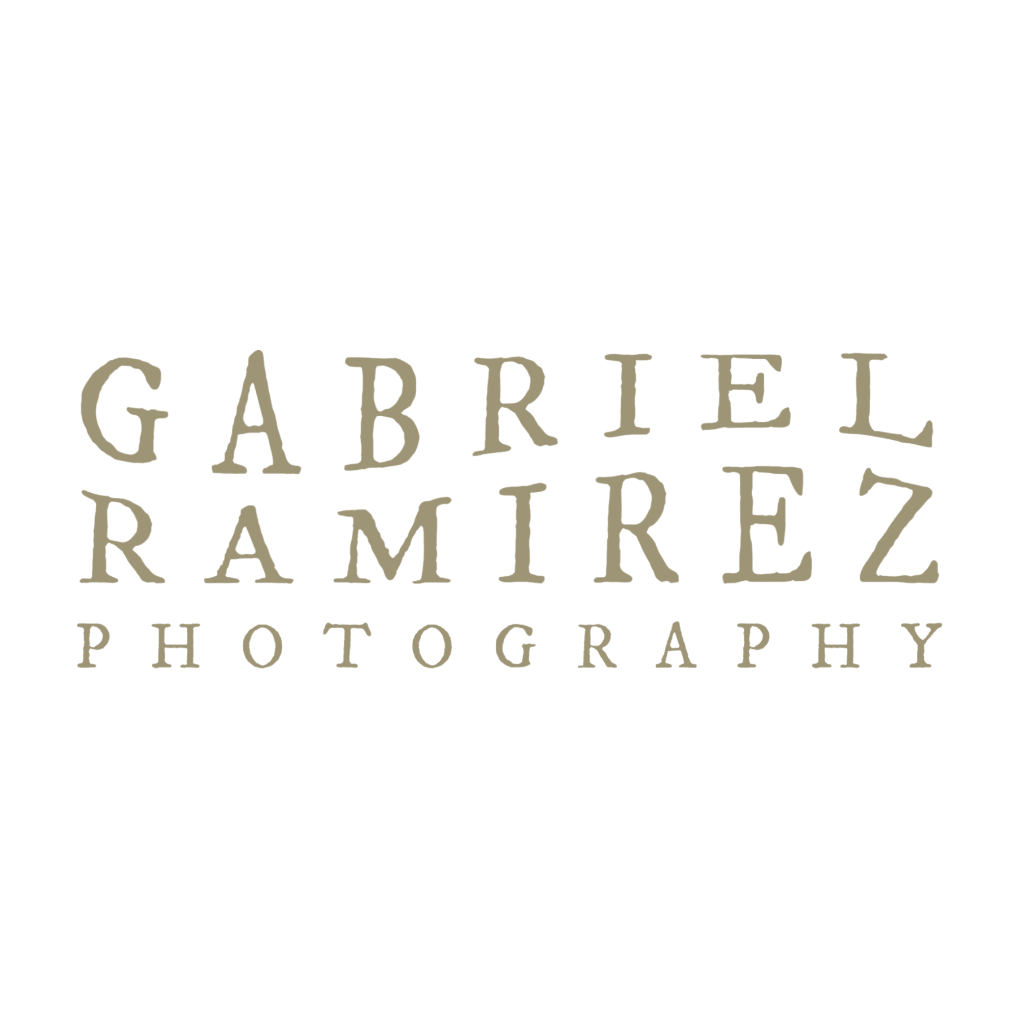 Gabriel Ramirez Photography logo with the text 'GABRIEL RAMIREZ PHOTOGRAPHY' on a black background.