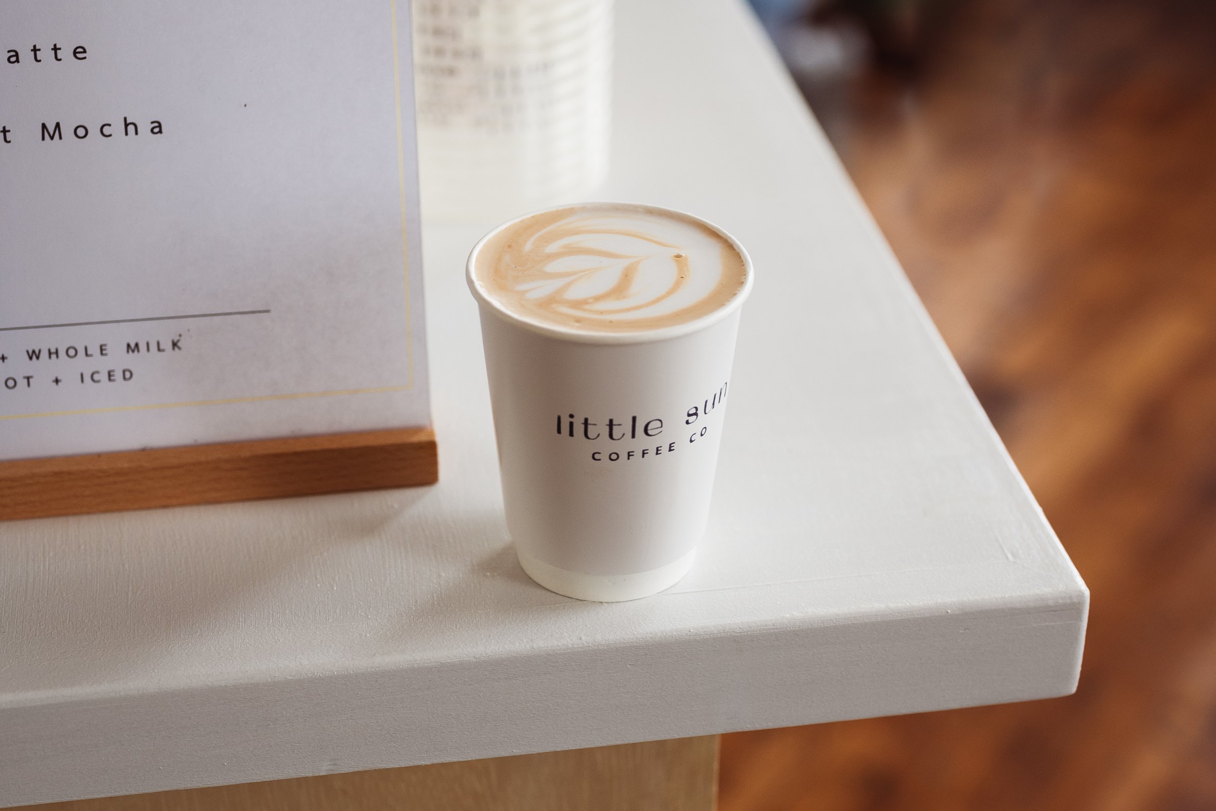 Cappuccino with latte art from a Philadelphia mobile espresso bar
