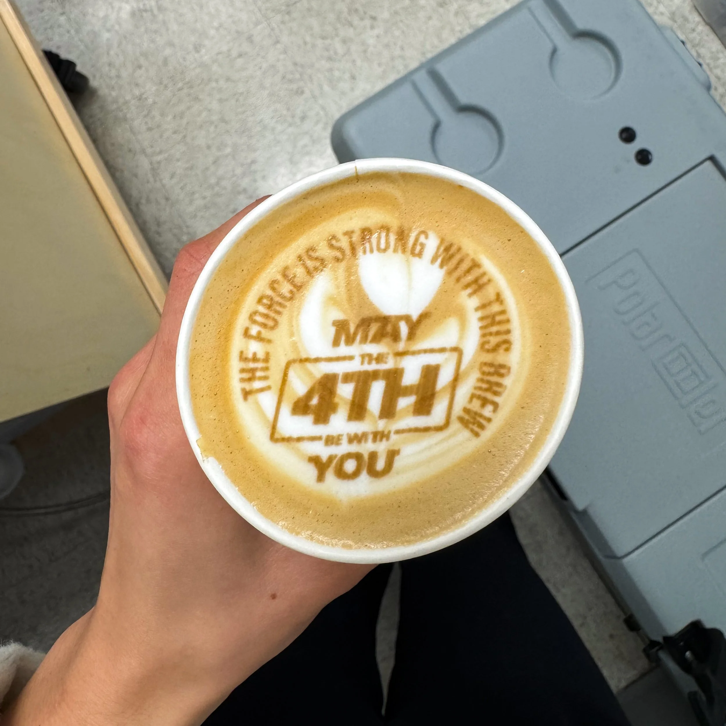 Corporate coffee and espresso bar catering with custom branding and printed lattes in Philadelphia