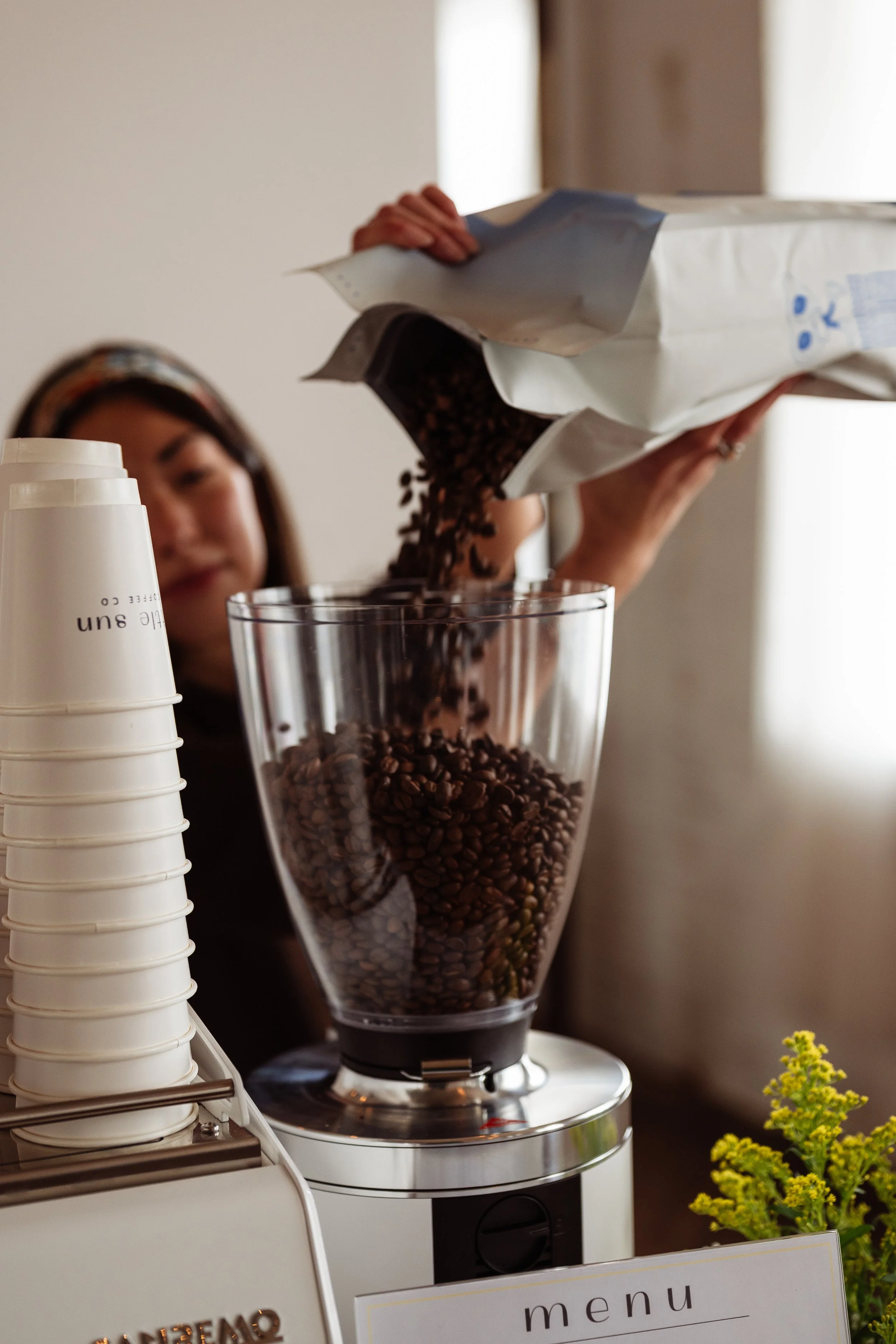 Mobile coffee cart equipped for espresso, lattes, and specialty drinks for Greater Philadelphia events