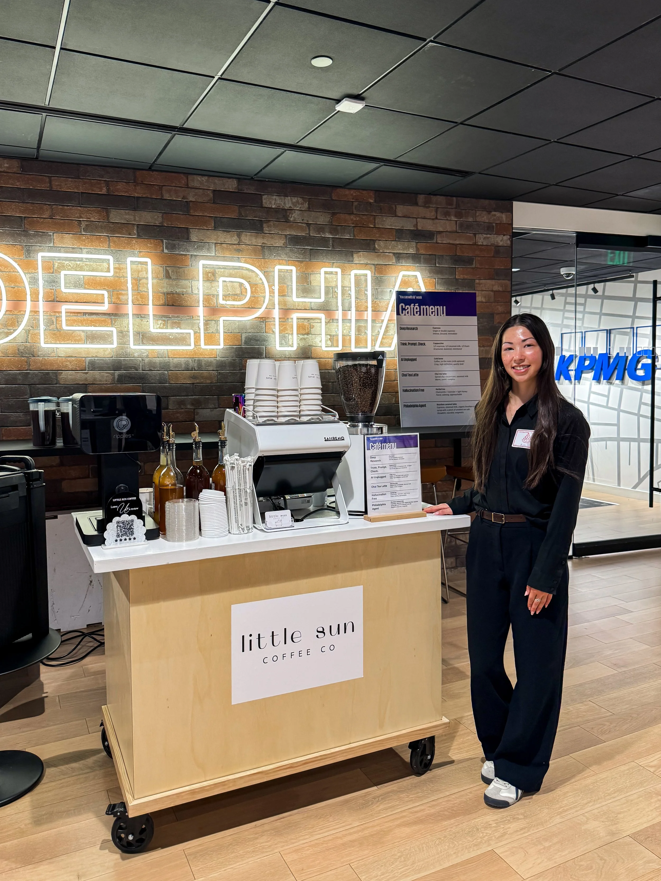 Coffee catering cart and espresso bar near Philadelphia PA