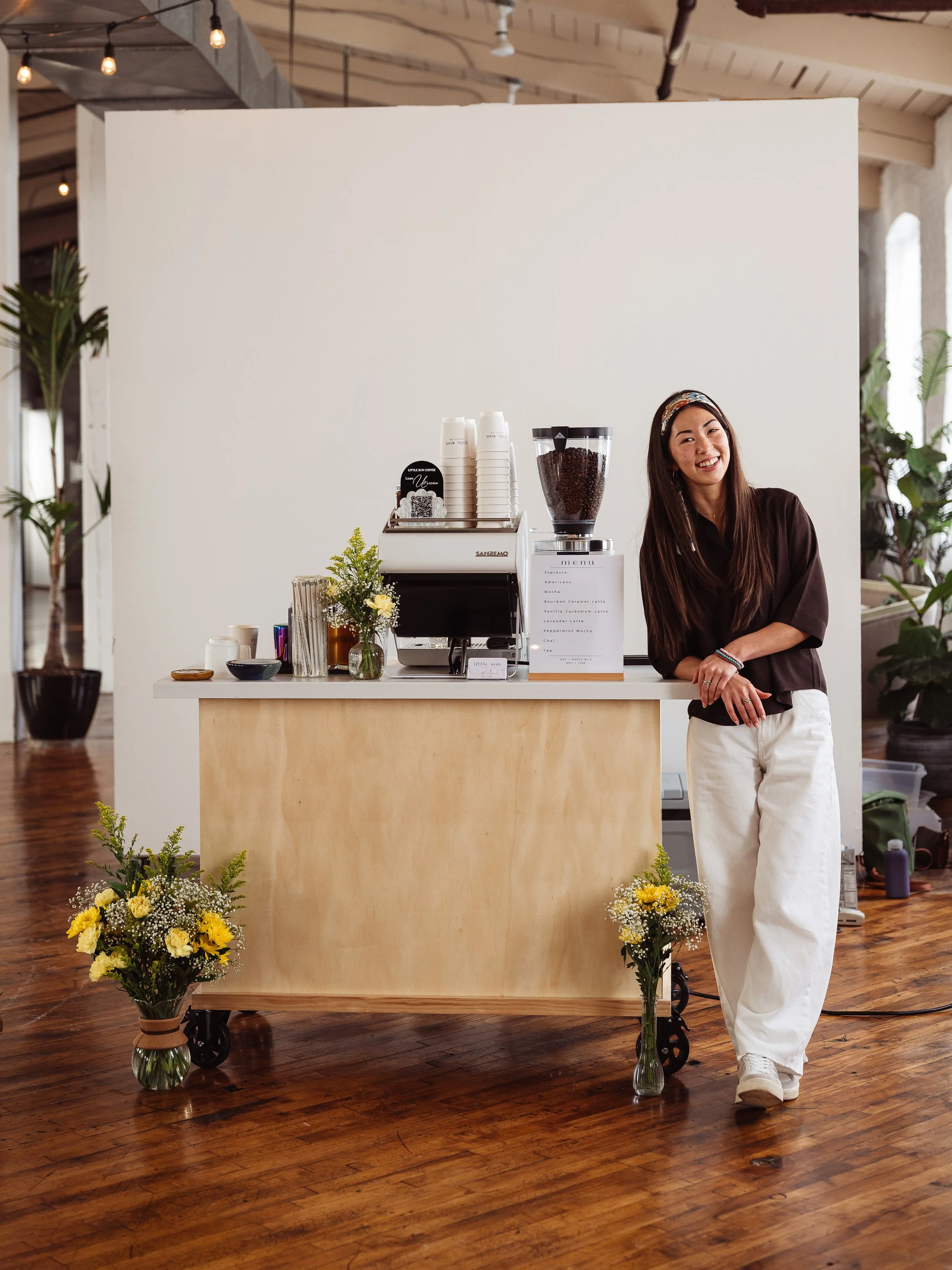 Philadelphia coffee catering service with on-site espresso drinks and mobile coffee cart