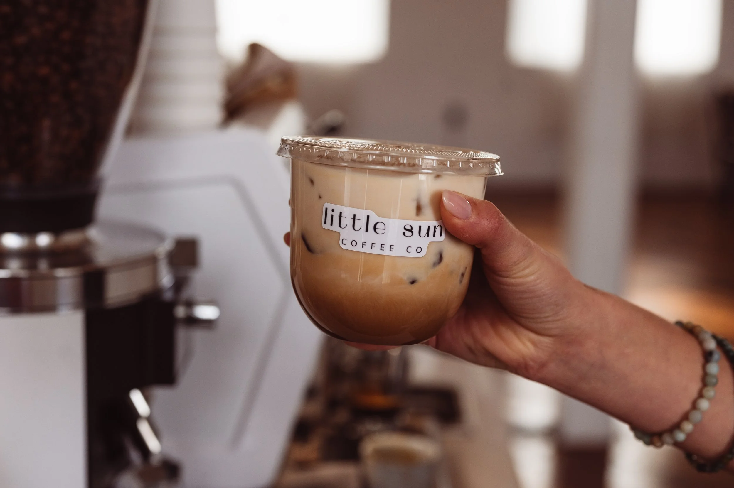 Coffee cart catering setup with espresso machine for Philadelphia events