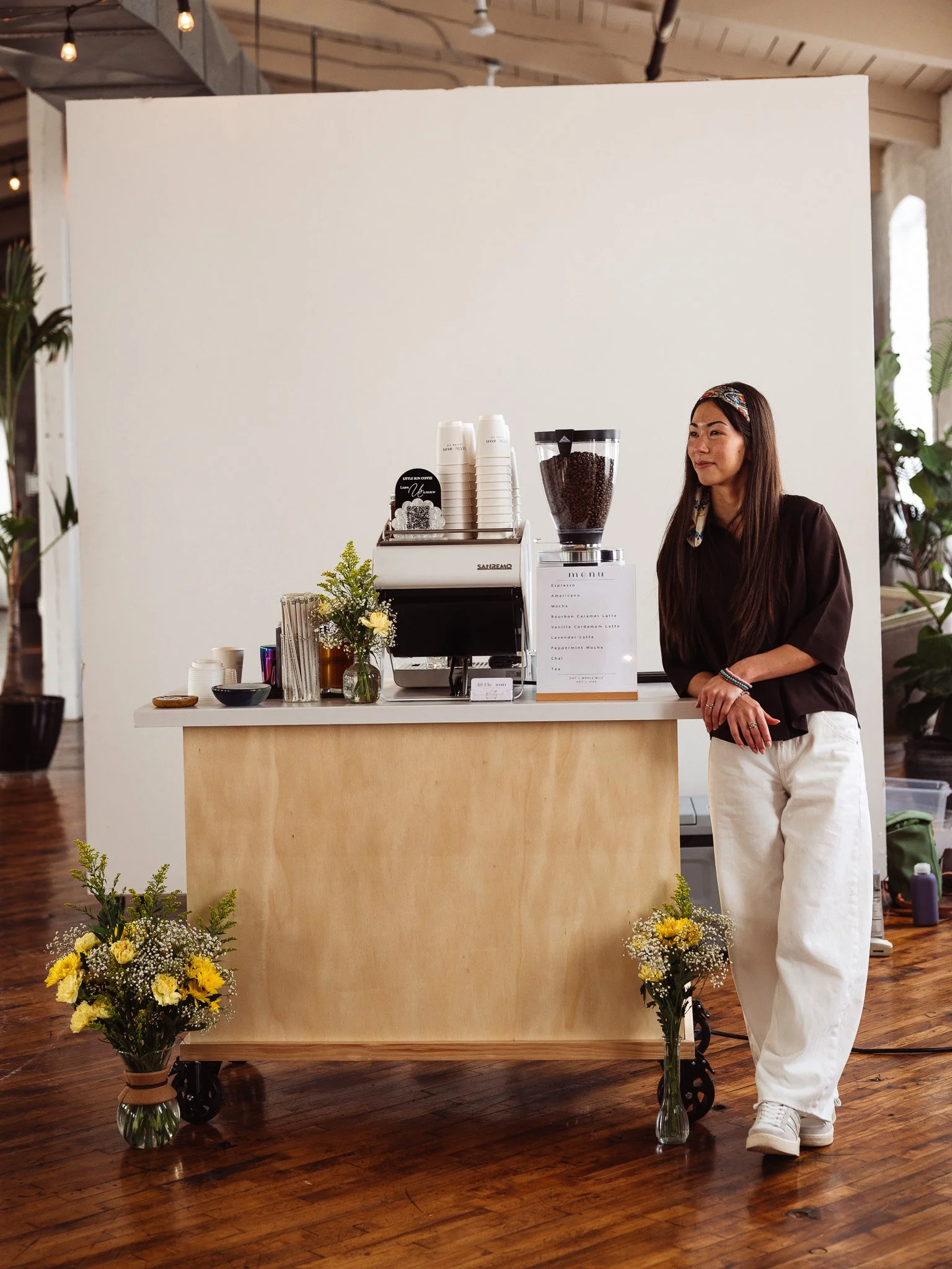 Coffee cart hospitality service at celebration for Philadelphia coffee catering