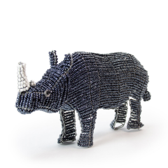 Beaded Wire Rhino