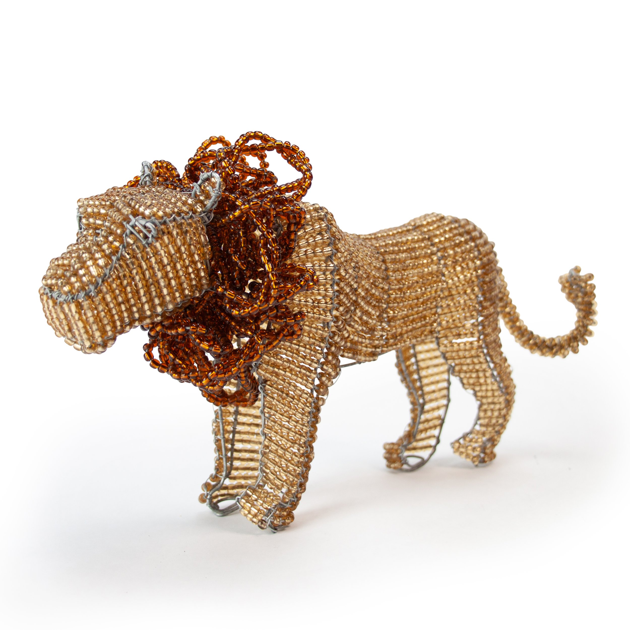 Beaded Wire Lion