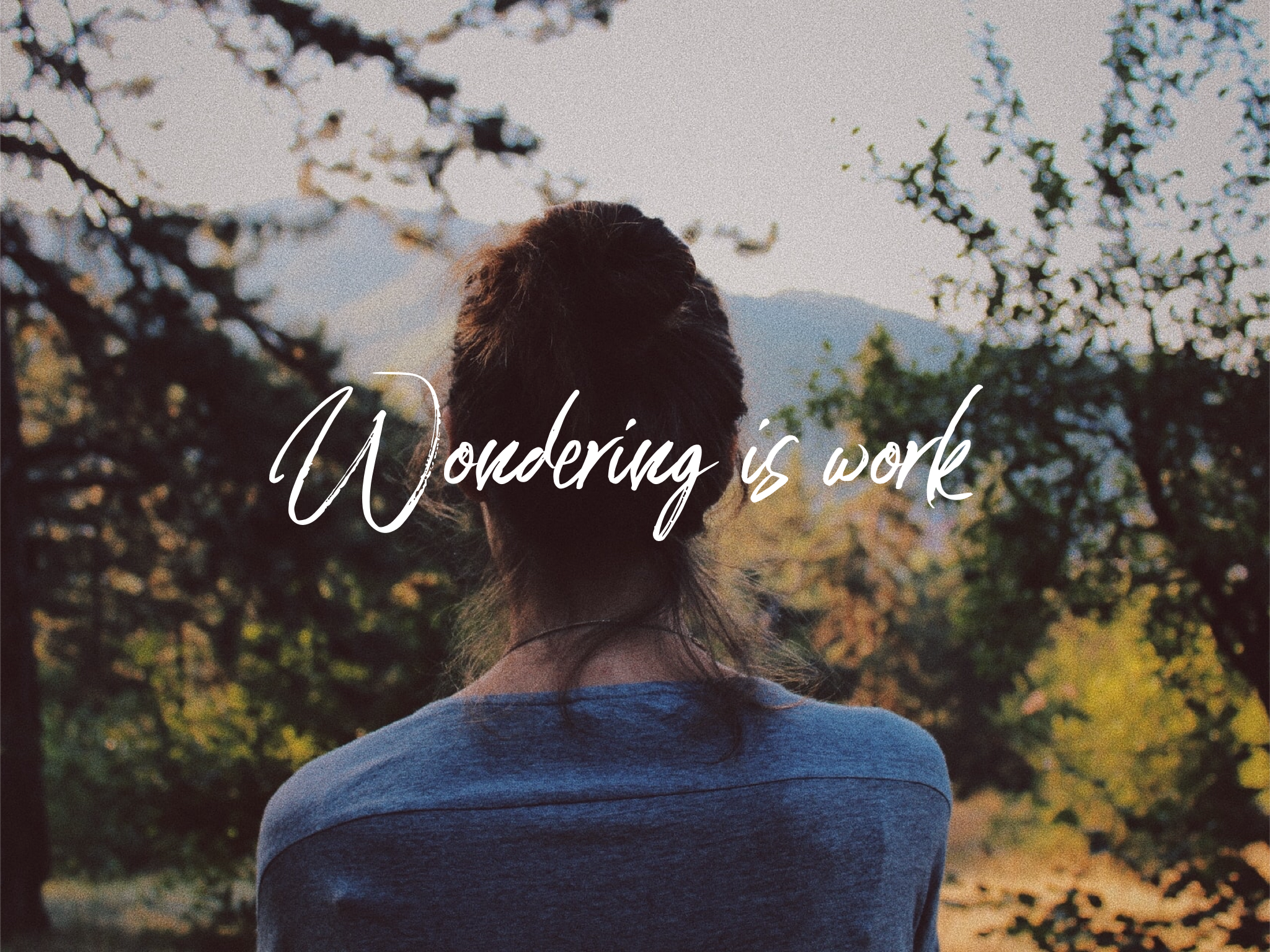 #46: Wondering is Work