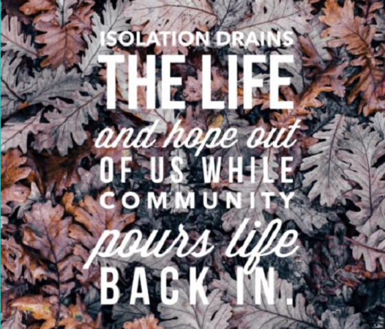 Guest Writer Caroline Writes About the Importance of a Support Community