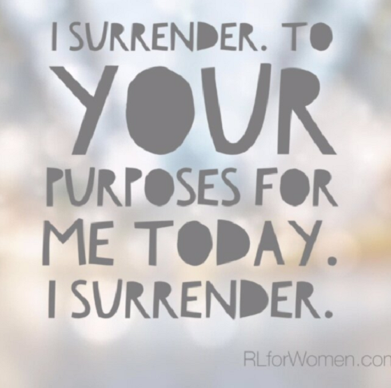 on surrender. {and being small}