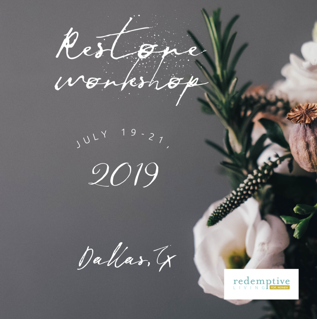 Restore Workshop - won't you join me?