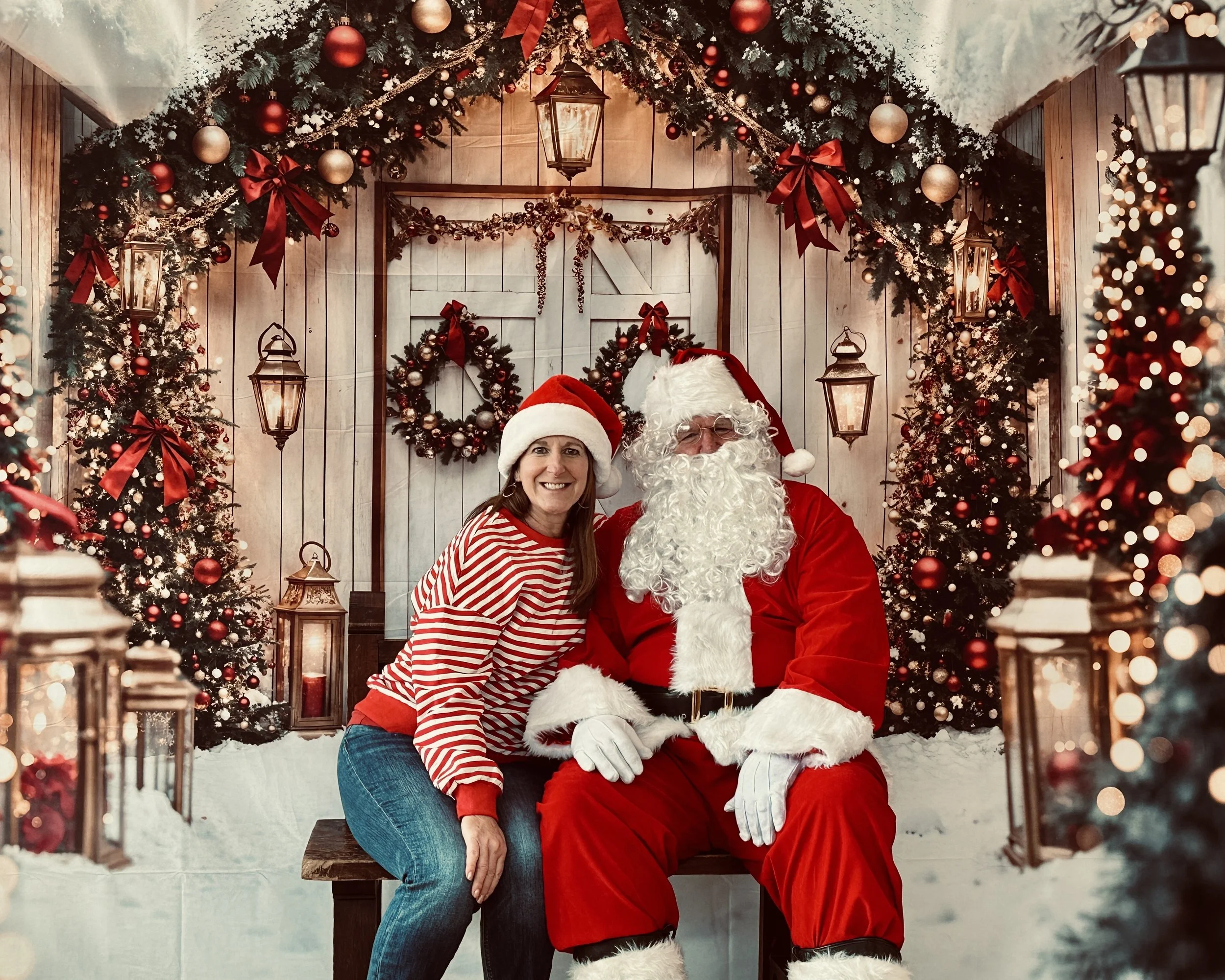 Amazing photo backdrop for holiday parties