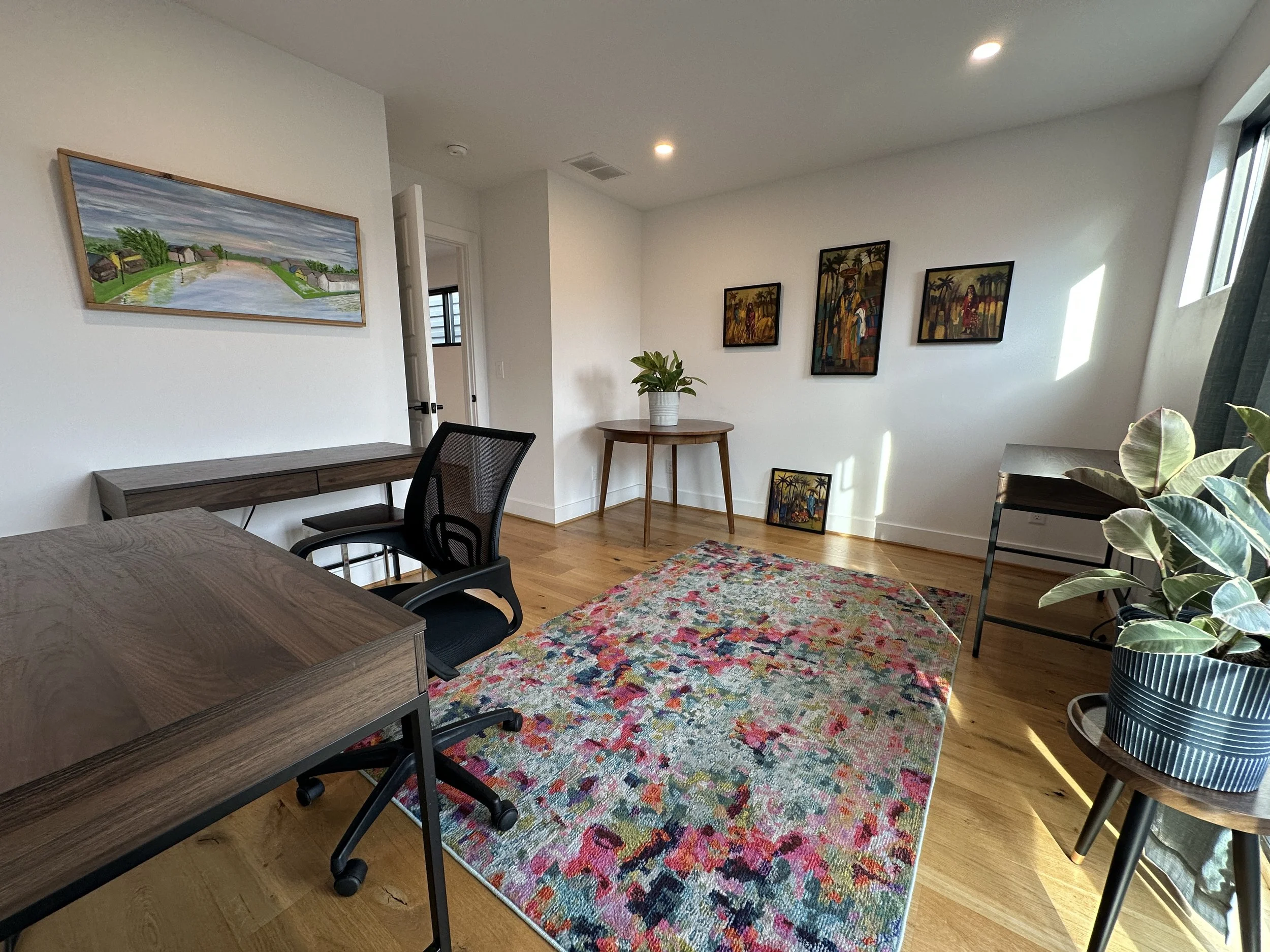 Office 1 (East) all desks have power outlets and 2 drawers