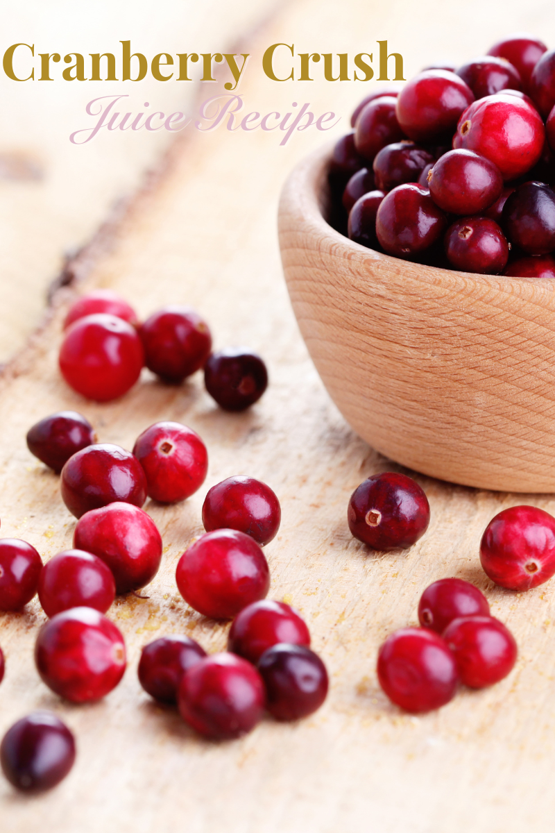 Cranberry crush juice recipe