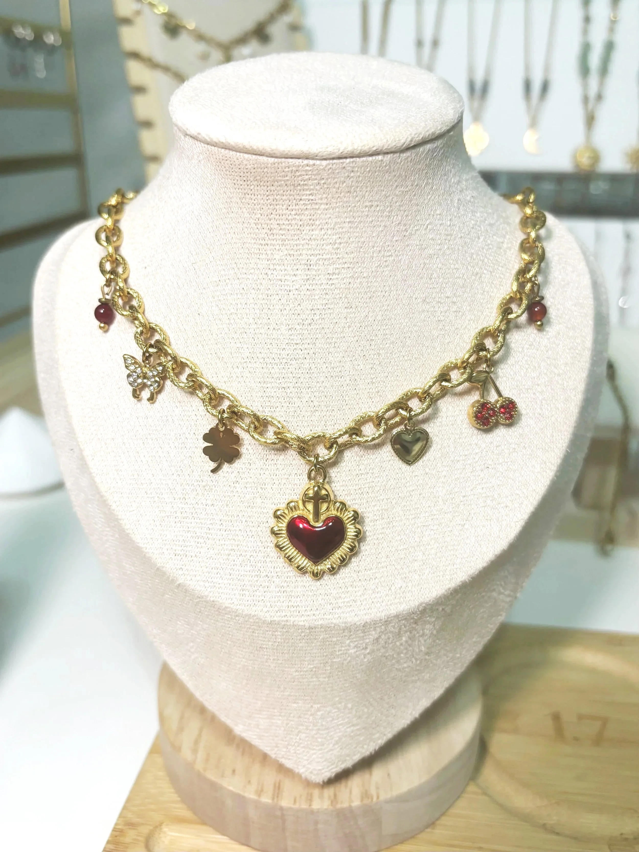 Collier breloque coeur