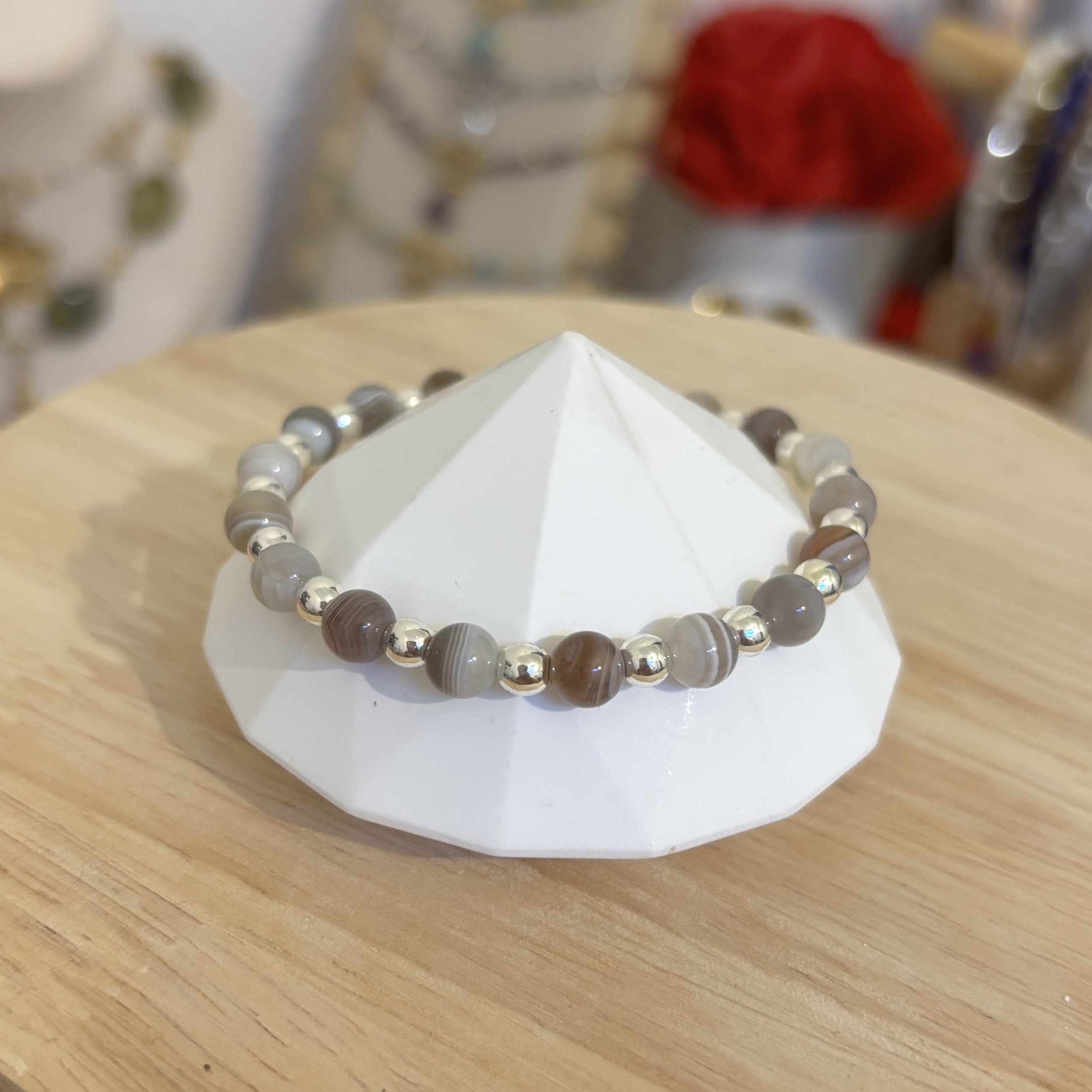 Bracelet - Agate de Botswana