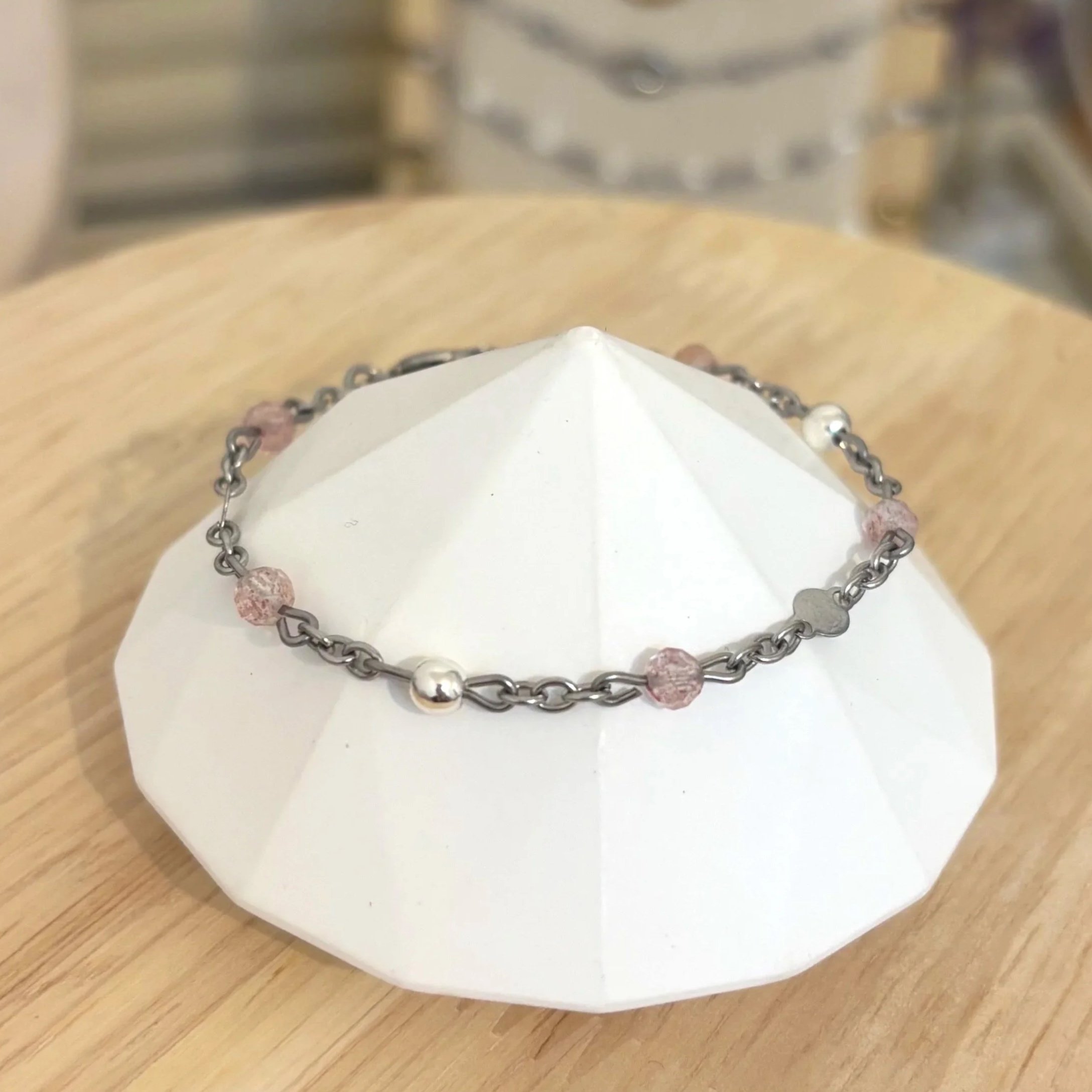 Bracelet - Quartz fraise