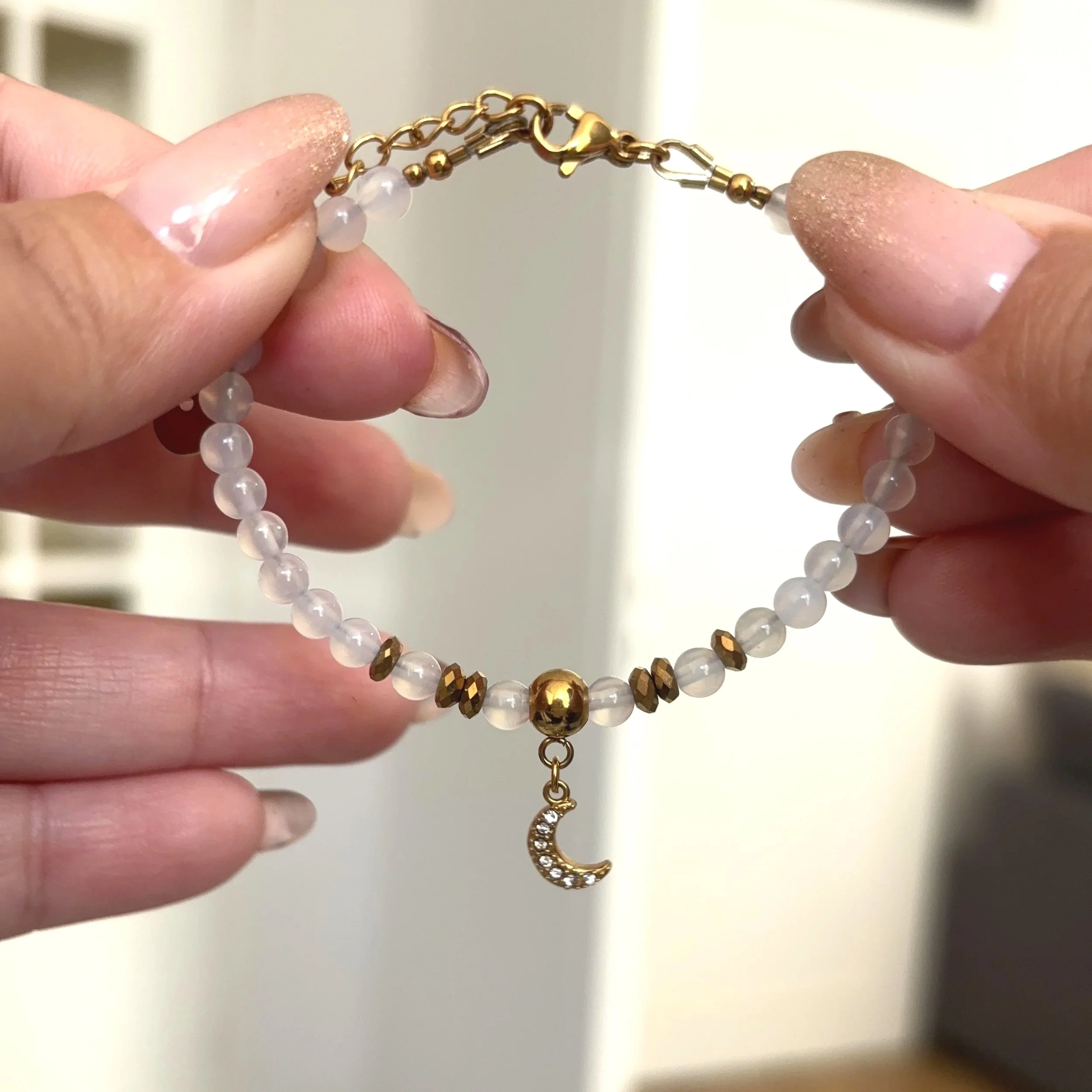 bracelet Agate blanche