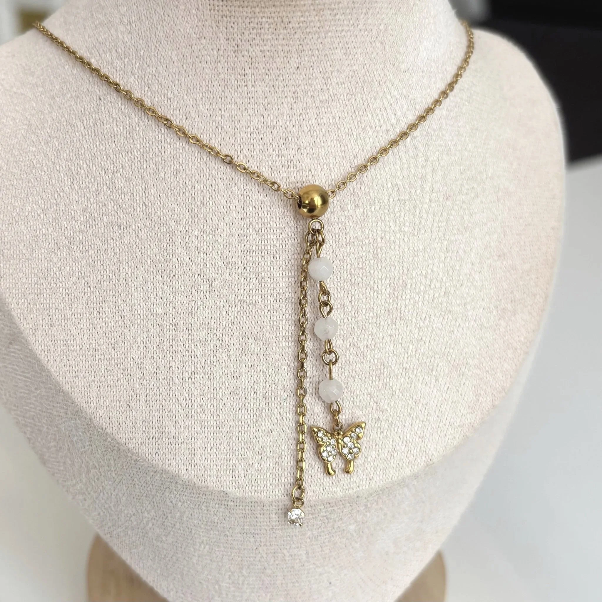 Collier Y Papillon