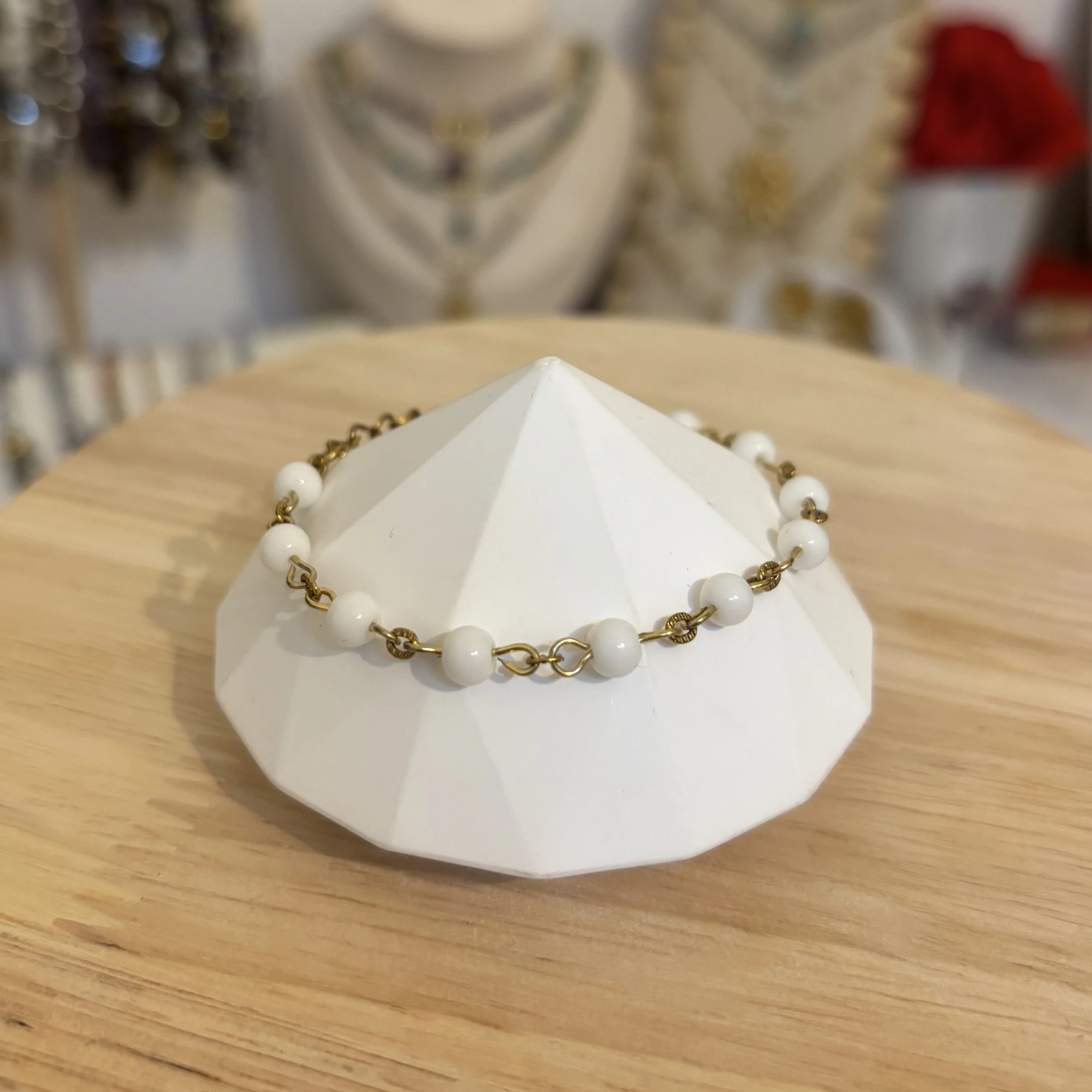 Bracelet - Jade blanc