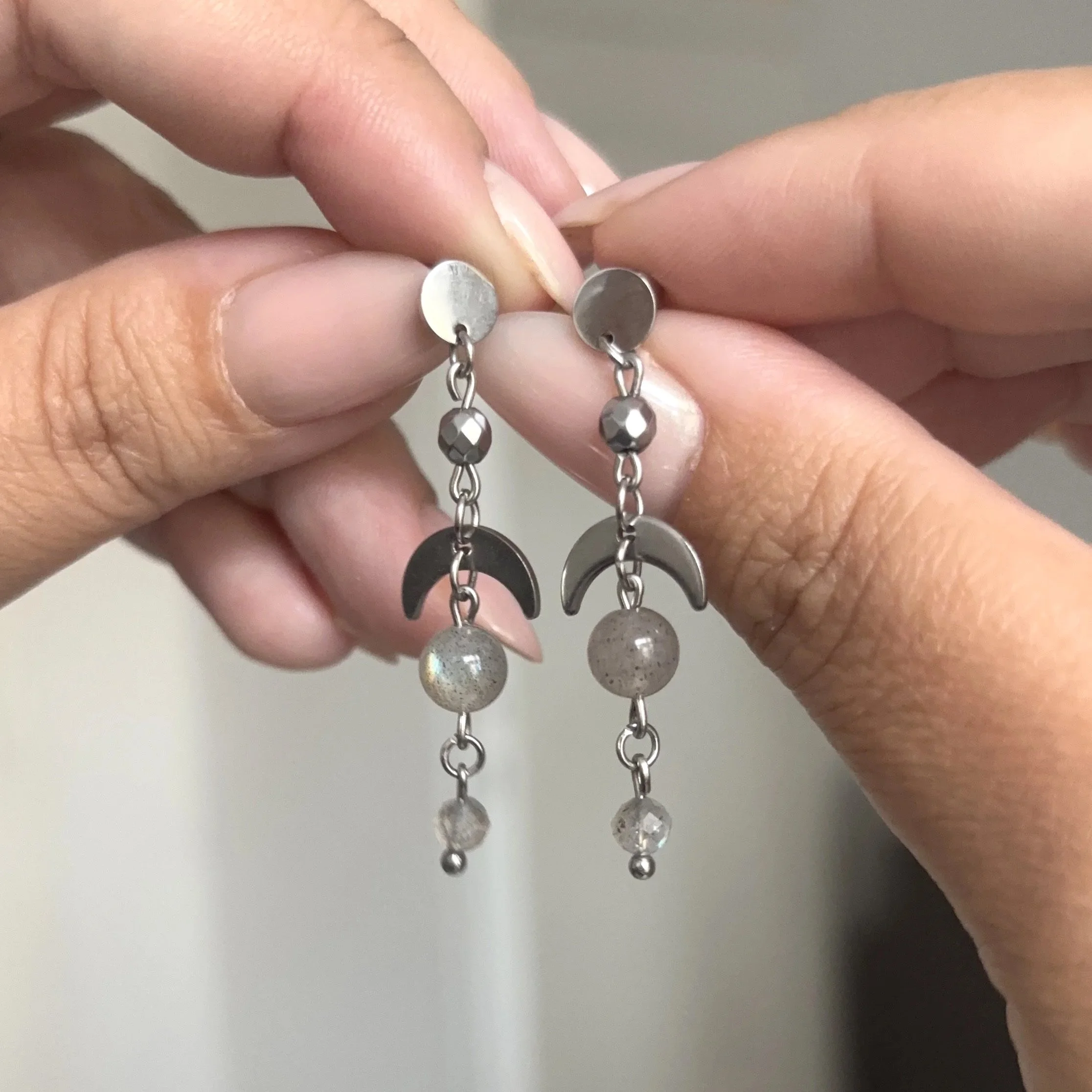 Boucles d'oreilles Fairy Labradorite