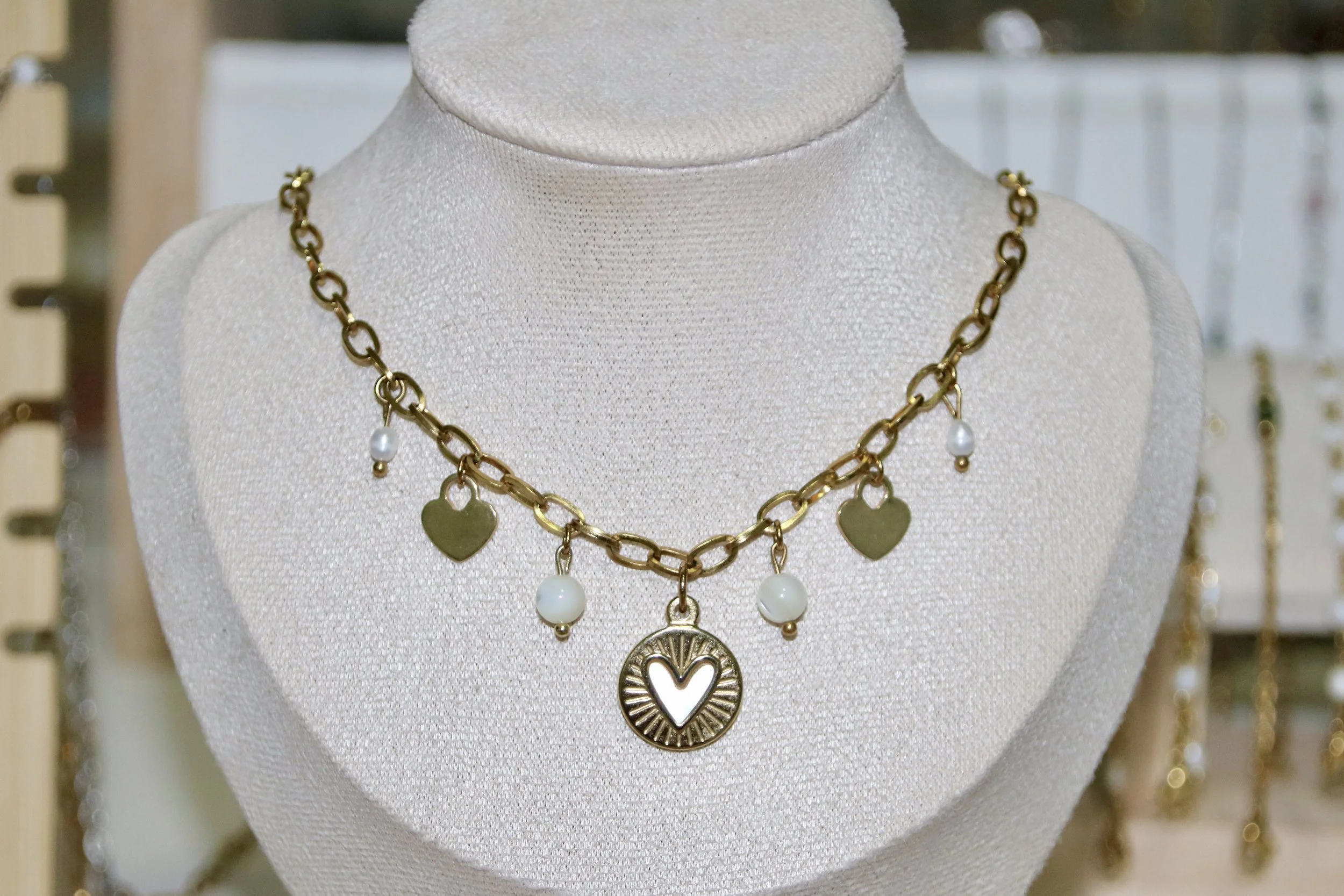 Collier breloque coeur