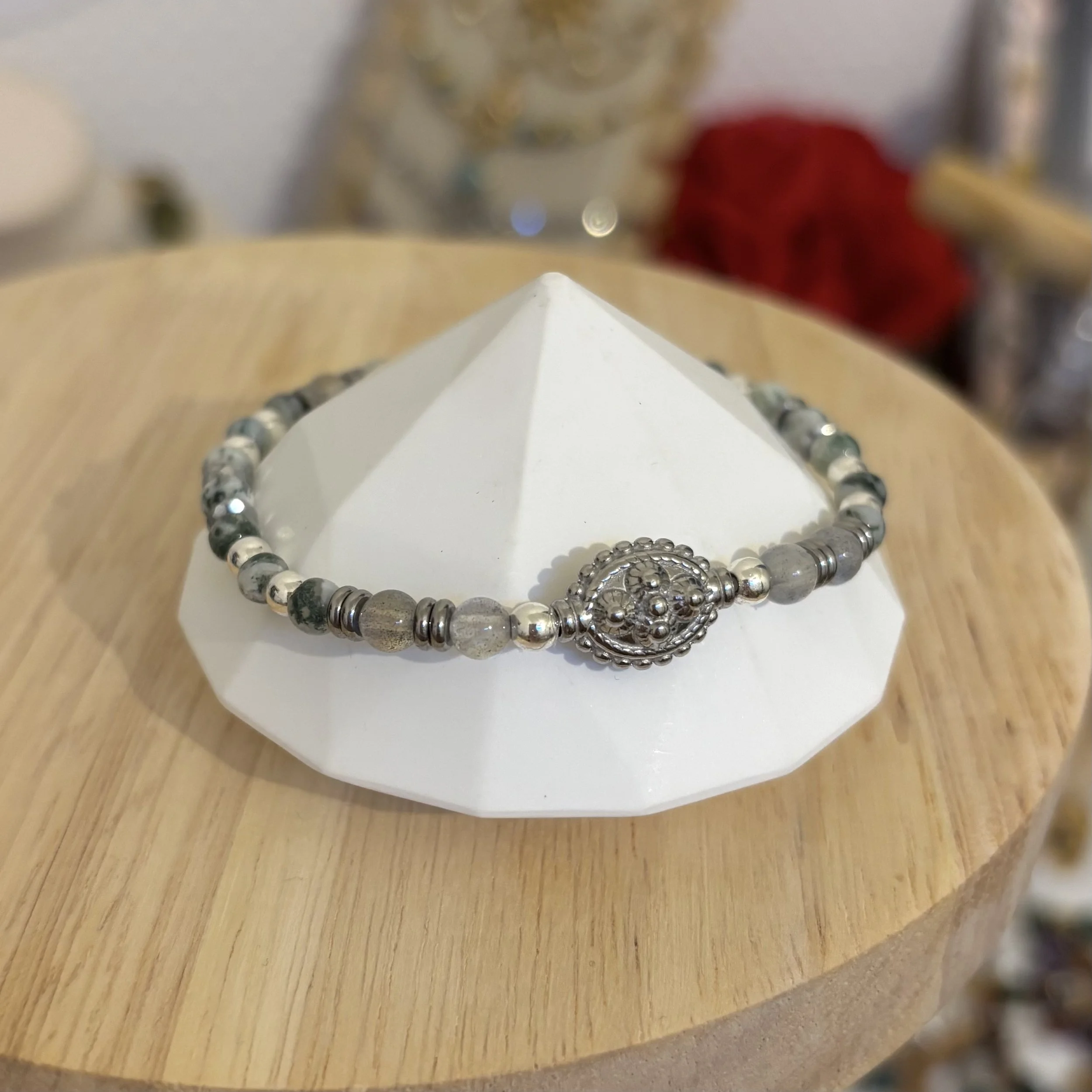 Bracelet - Agate arbre et labradorite