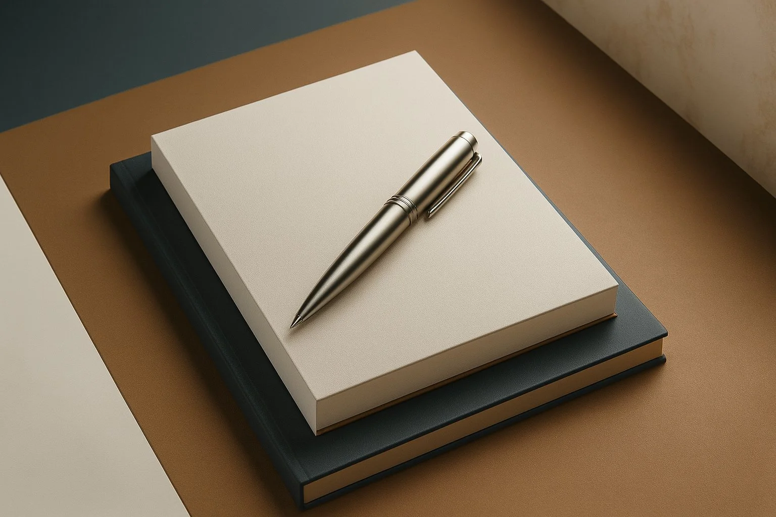 Legal mediation preparation materials notebook and pen