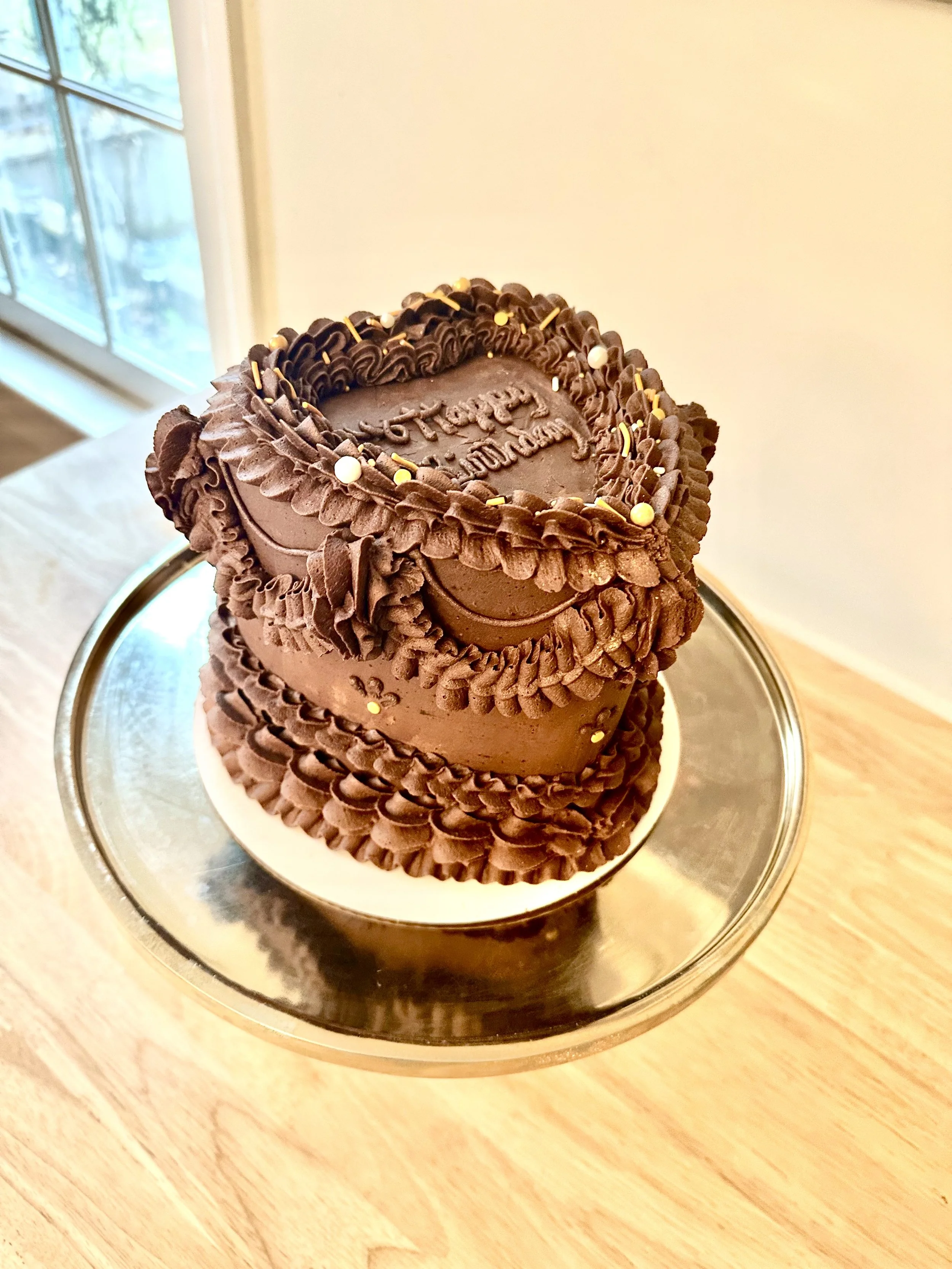 6" Custom Heart Cake