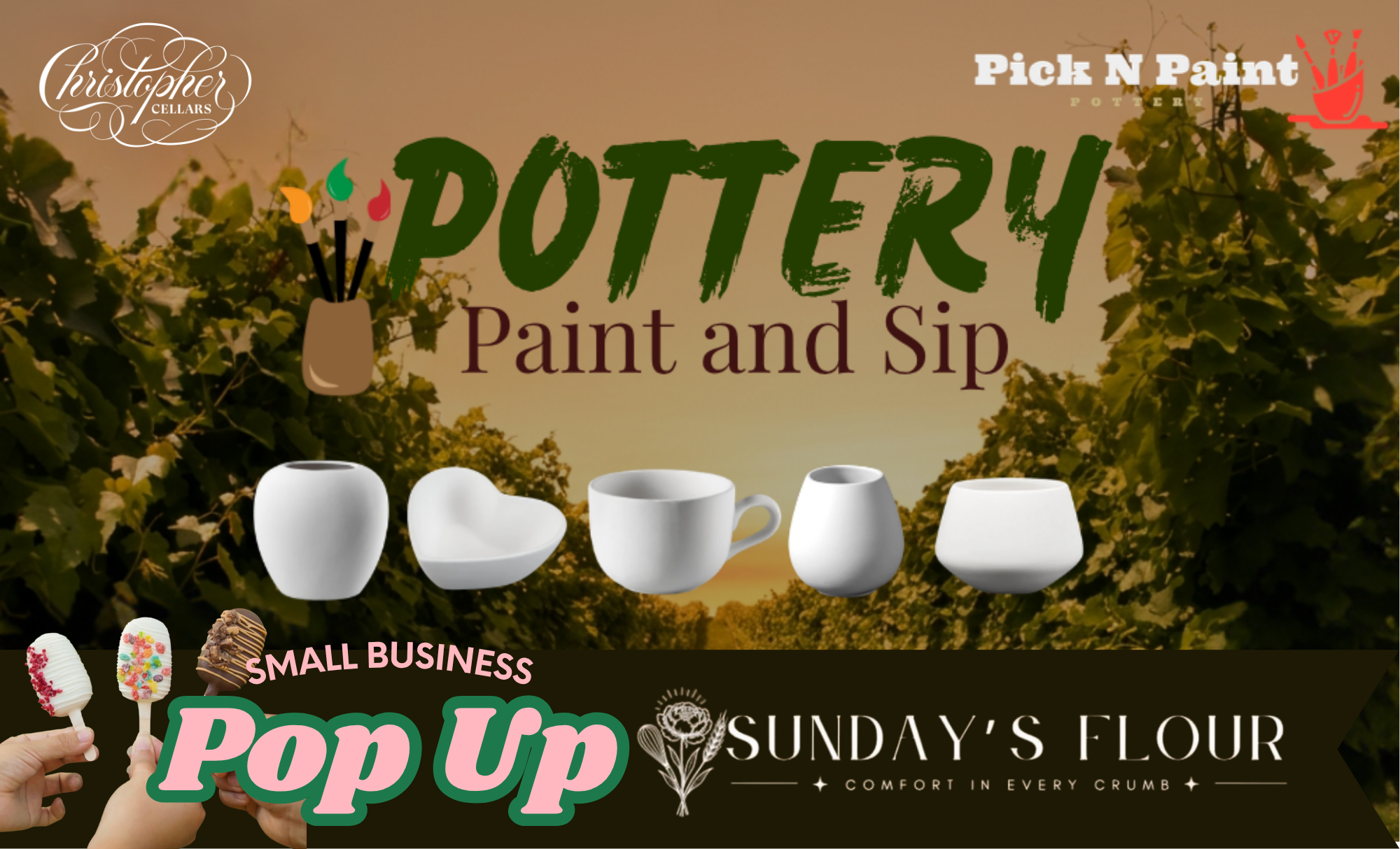 Sips, Sweets &amp; Ceramics