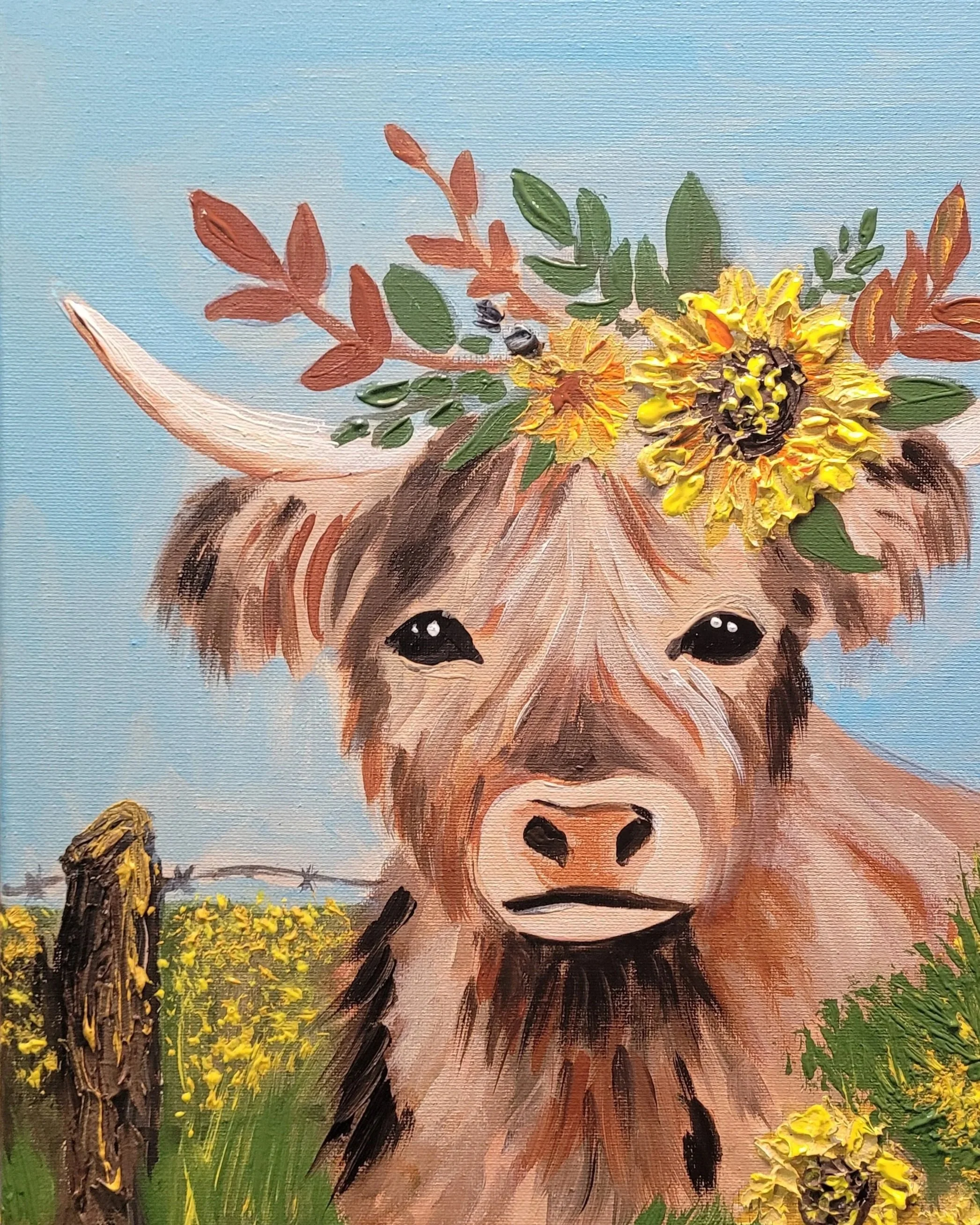 The Highland Cow Painting - June 18