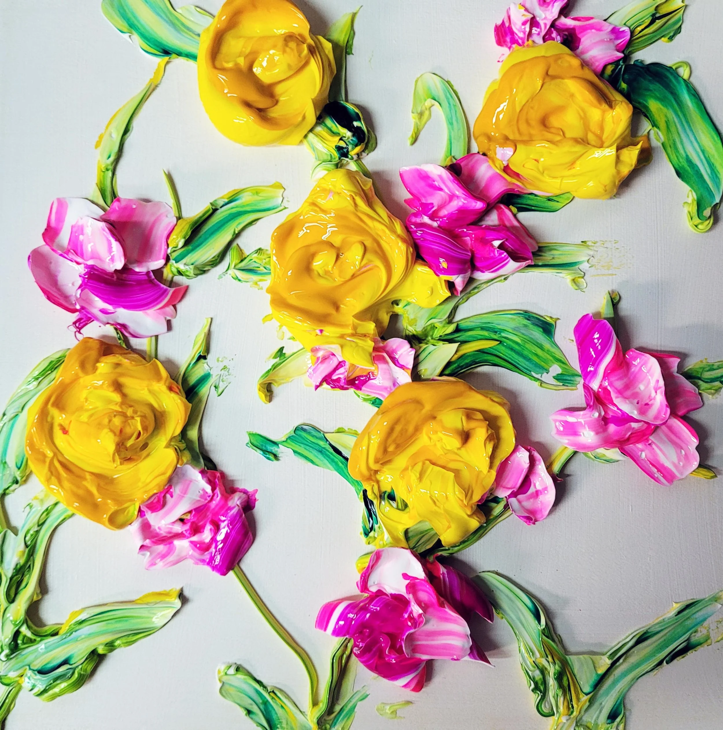 Textured Floral Painting - Jan 31