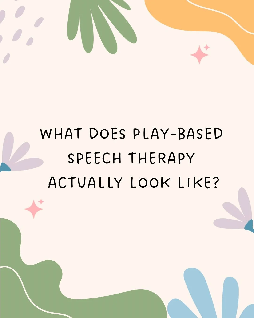 Parents often say, &ldquo;But we&rsquo;re just playing..&rdquo;

Yes! &mdash; but it&rsquo;s so much more. 💬✨

Play-based sessions are intentionally designed to support your child&rsquo;s communication skills while keeping them motivated and confide