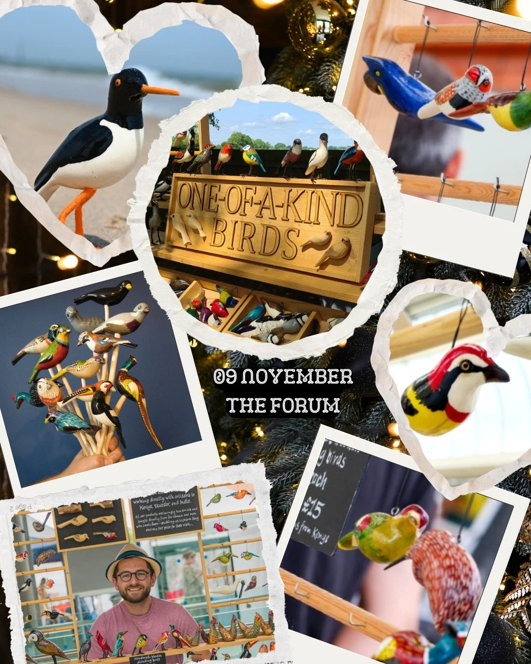 🕊️ Vendor Spotlight: @oneofakindbirds 

We&rsquo;re delighted to welcome One-of-a-Kind Birds back to another Fine City Event! Based in Norwich, this ethically-minded brand brings beautifully handcrafted bird-inspired art from talented artisans aroun