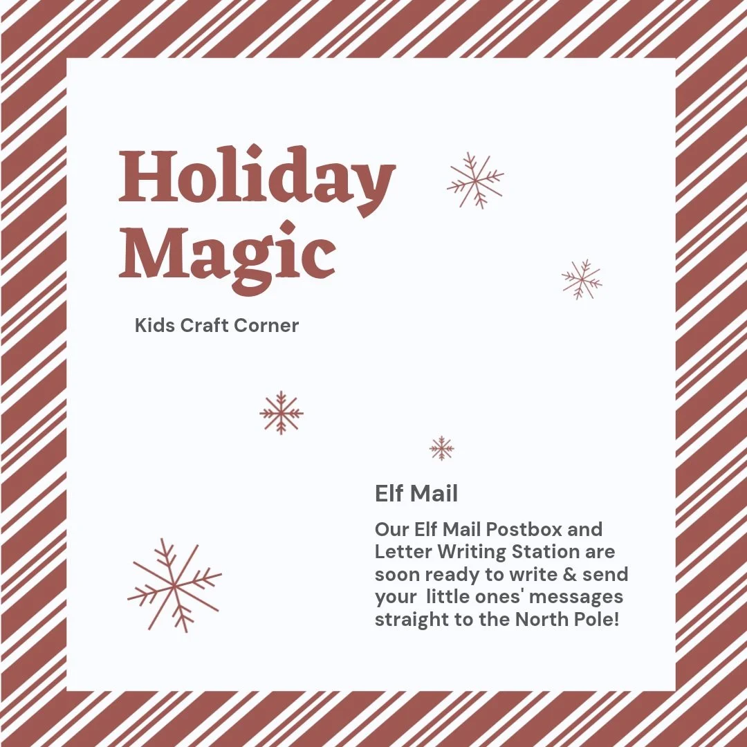 💌 Have your little ones written to Father Christmas yet?
Our Elf Mail Postbox and Letter Writing Station are soon set up and ready at the Mistletoe Makers Market, to send your little ones' messages straight to the North Pole! 🎅✨

Between the twinkl