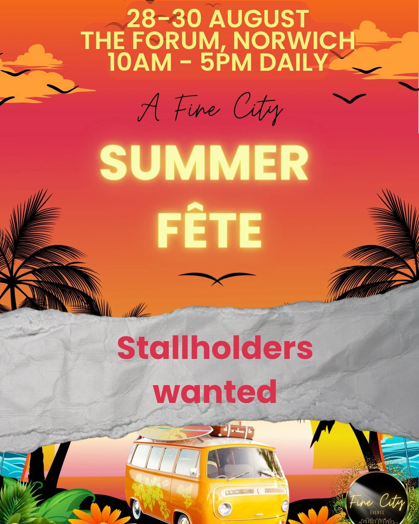 Put your brand in the spotlight. 💡✨

The Fine City Summer Fete at The Forum is about more than just a market stall. As one of the most iconic spaces in the city centre, it&rsquo;s the ultimate "shop window" for Norfolk&rsquo;s best indepen
